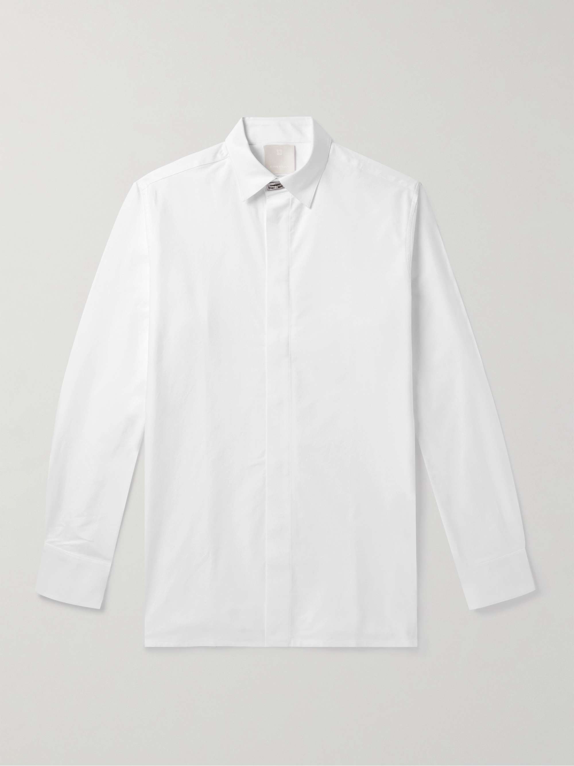 Logo-Embellished Cotton Oxford Shirt view