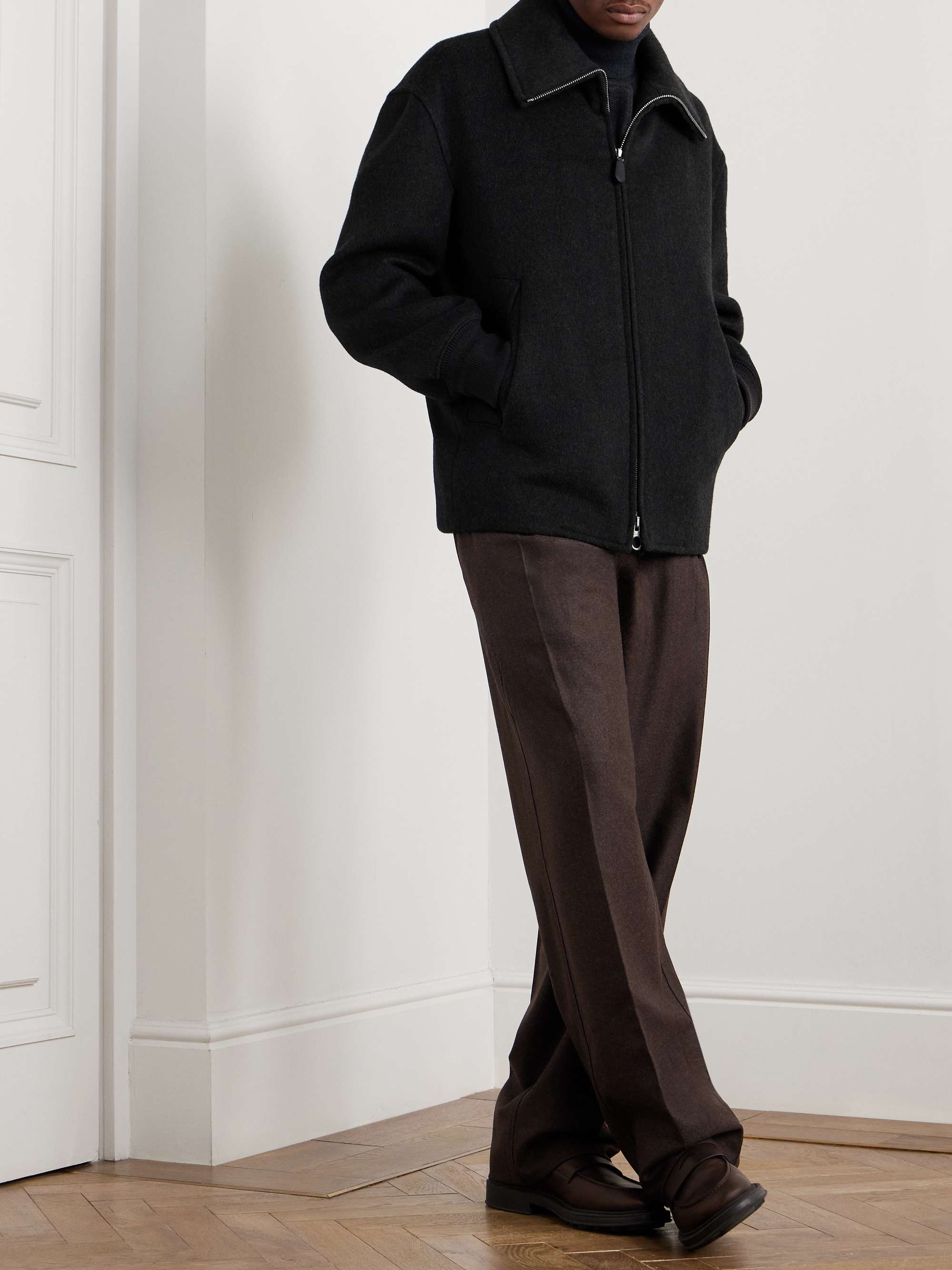 Marius Brushed-Cashmere Jacket view