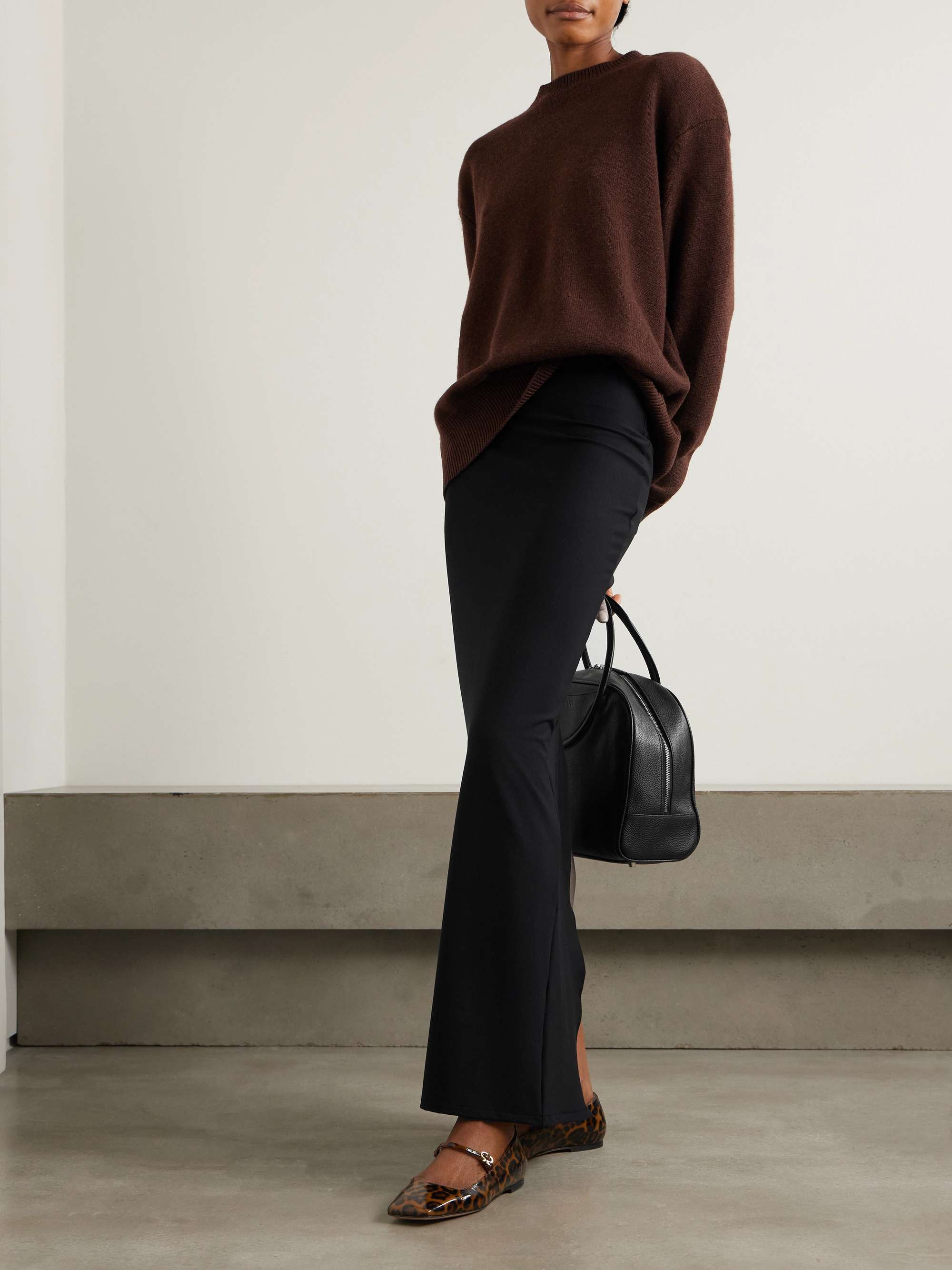 Stretch micro modal-jersey maxi skirt view