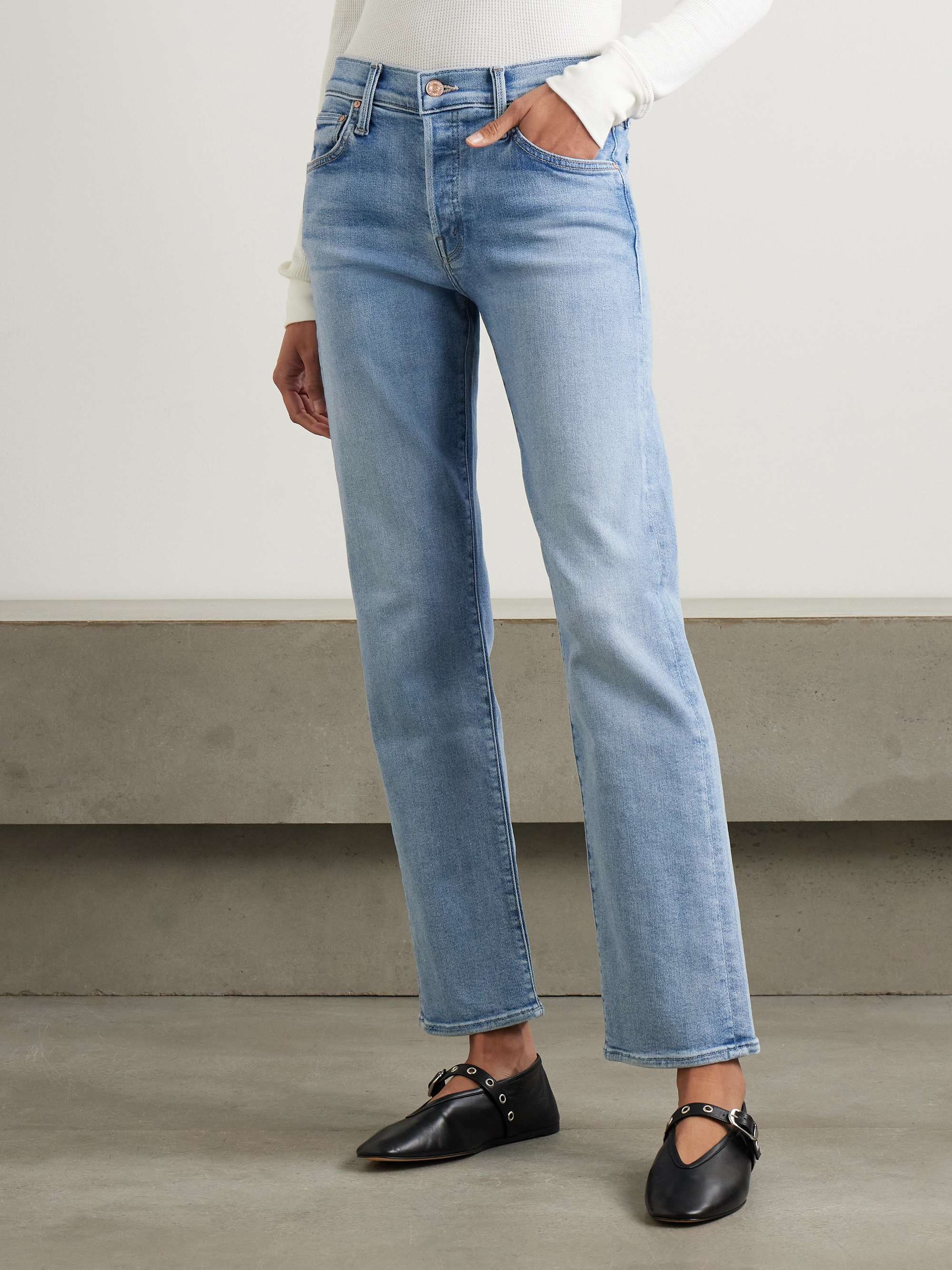 Hiker Hover mid-rise straight-leg jeans view