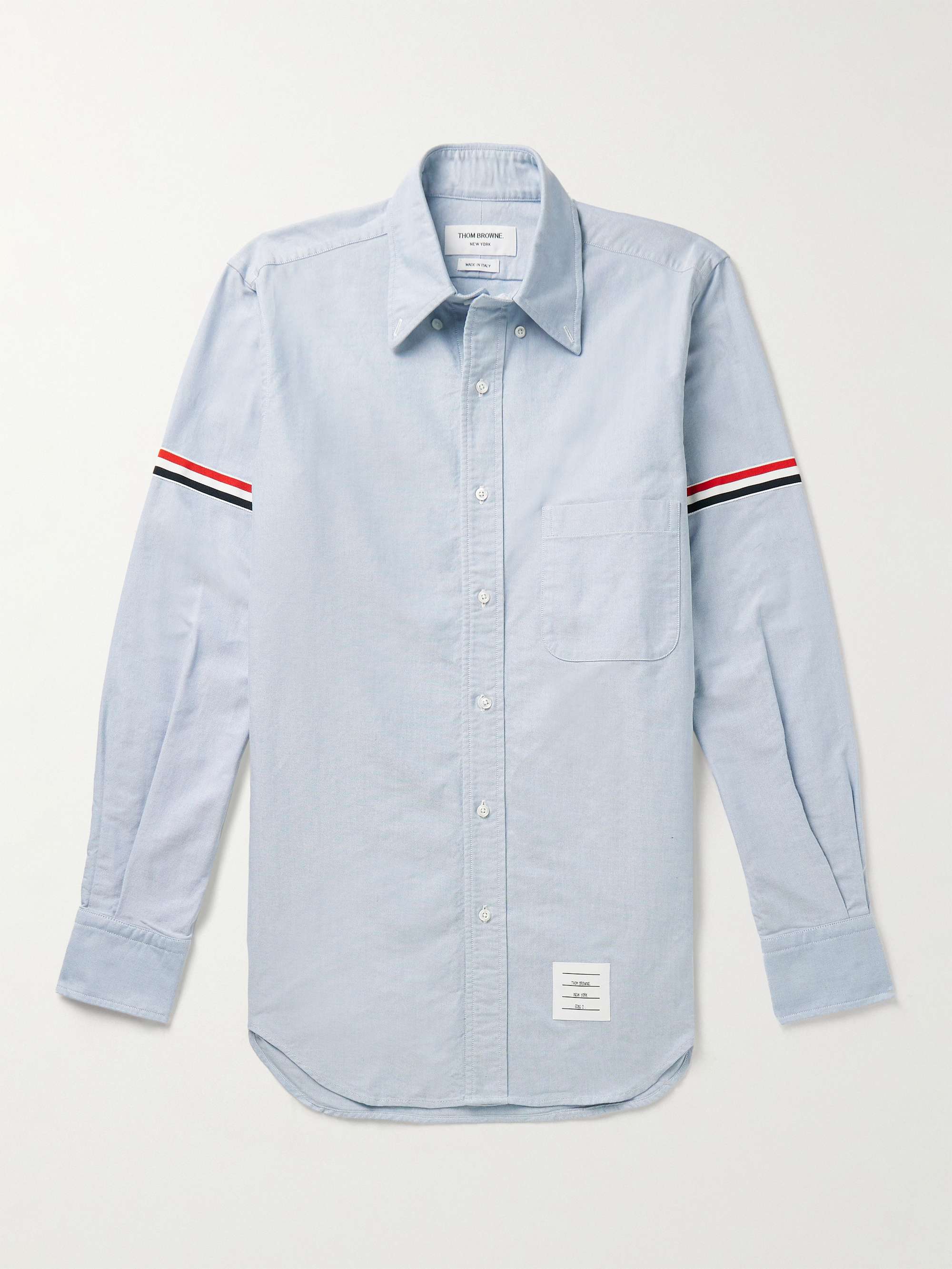 Button-Down Collar Grosgrain-Trimmed Cotton Oxford Shirt view