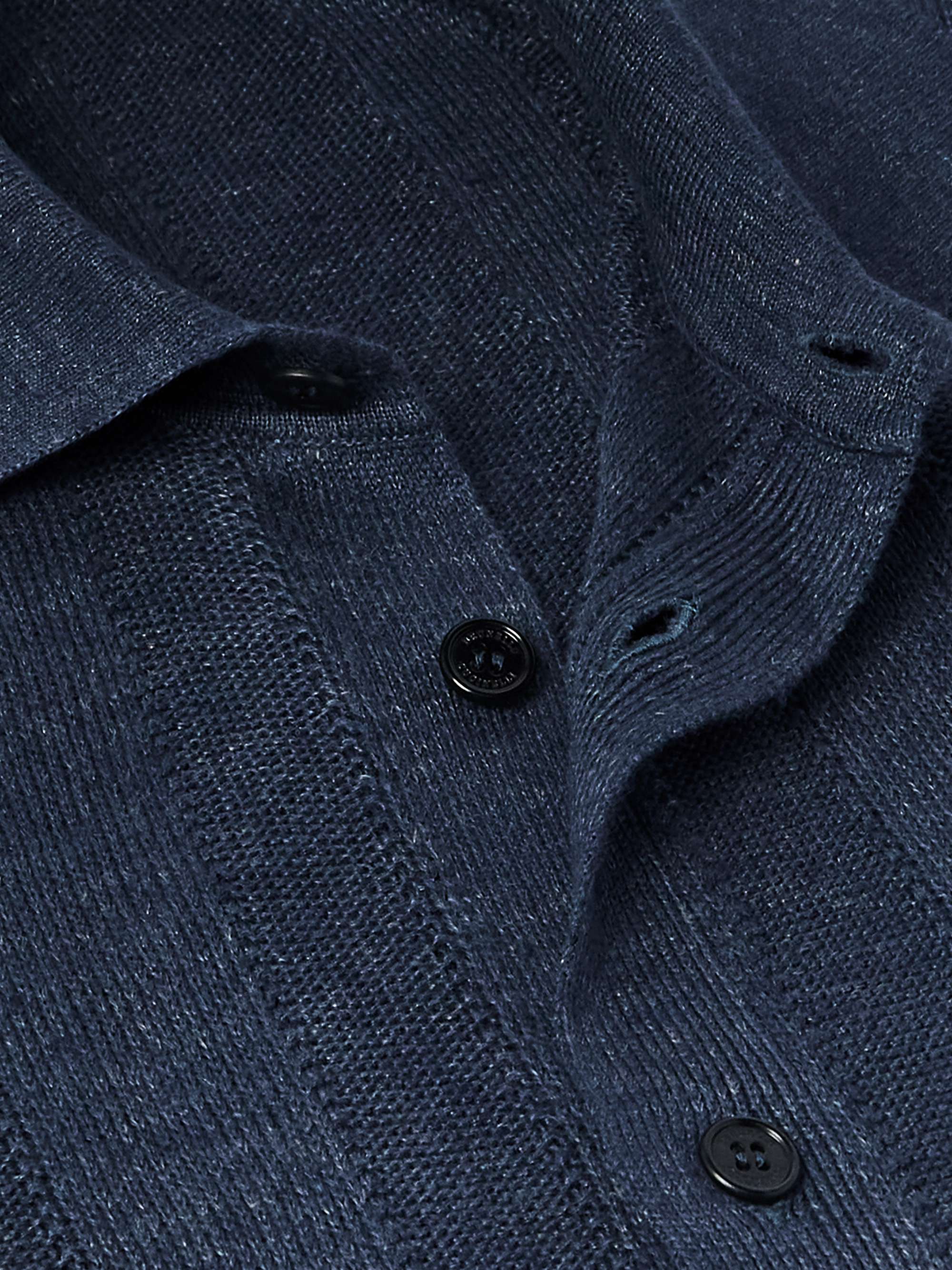 Striped Linen and Cotton-Blend Shirt view