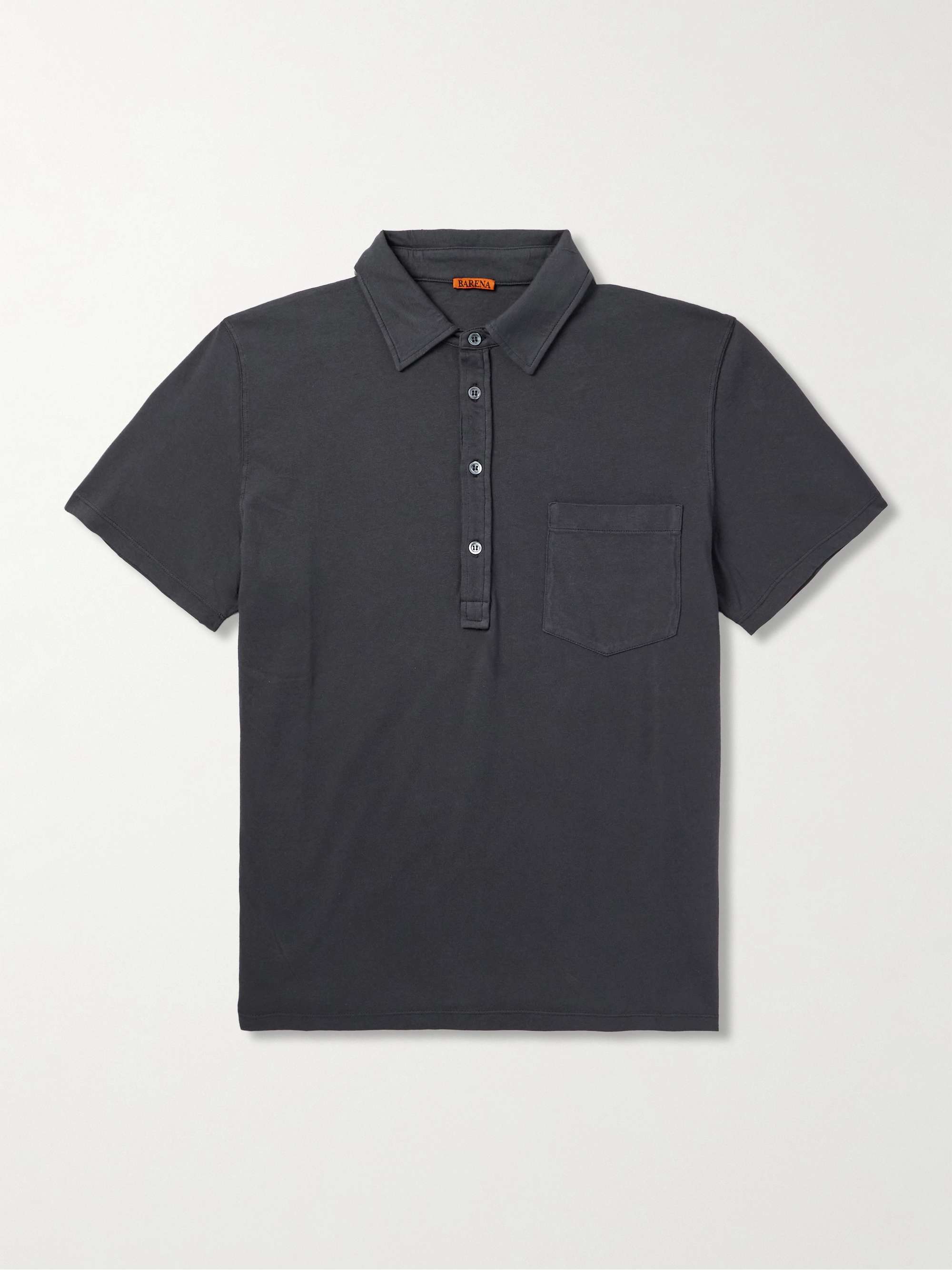 Spilo Garment-Dyed Cotton-Jersey Polo Shirt view