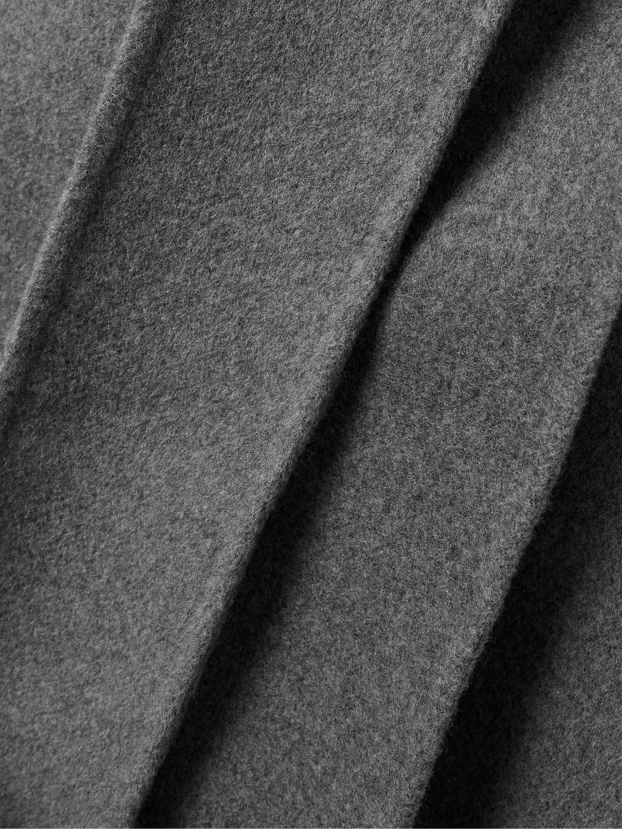 Annly belted wool-felt coat view