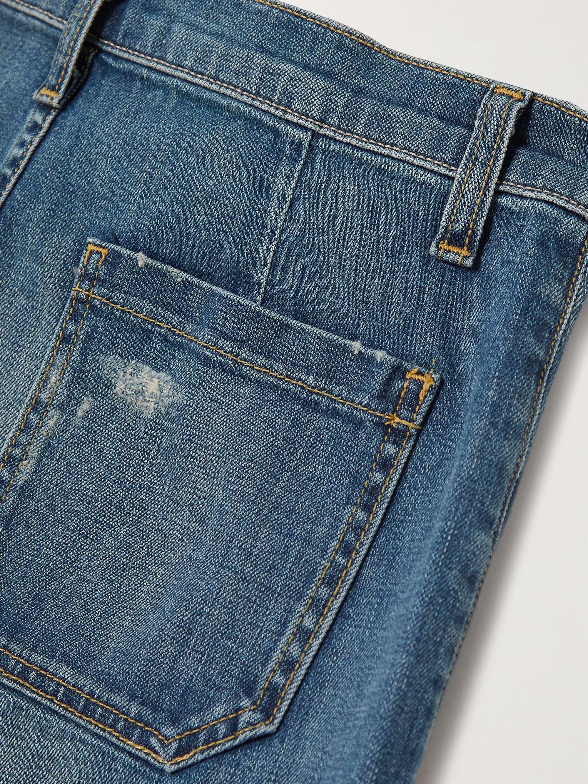 Florence distressed high-rise flared jeans view