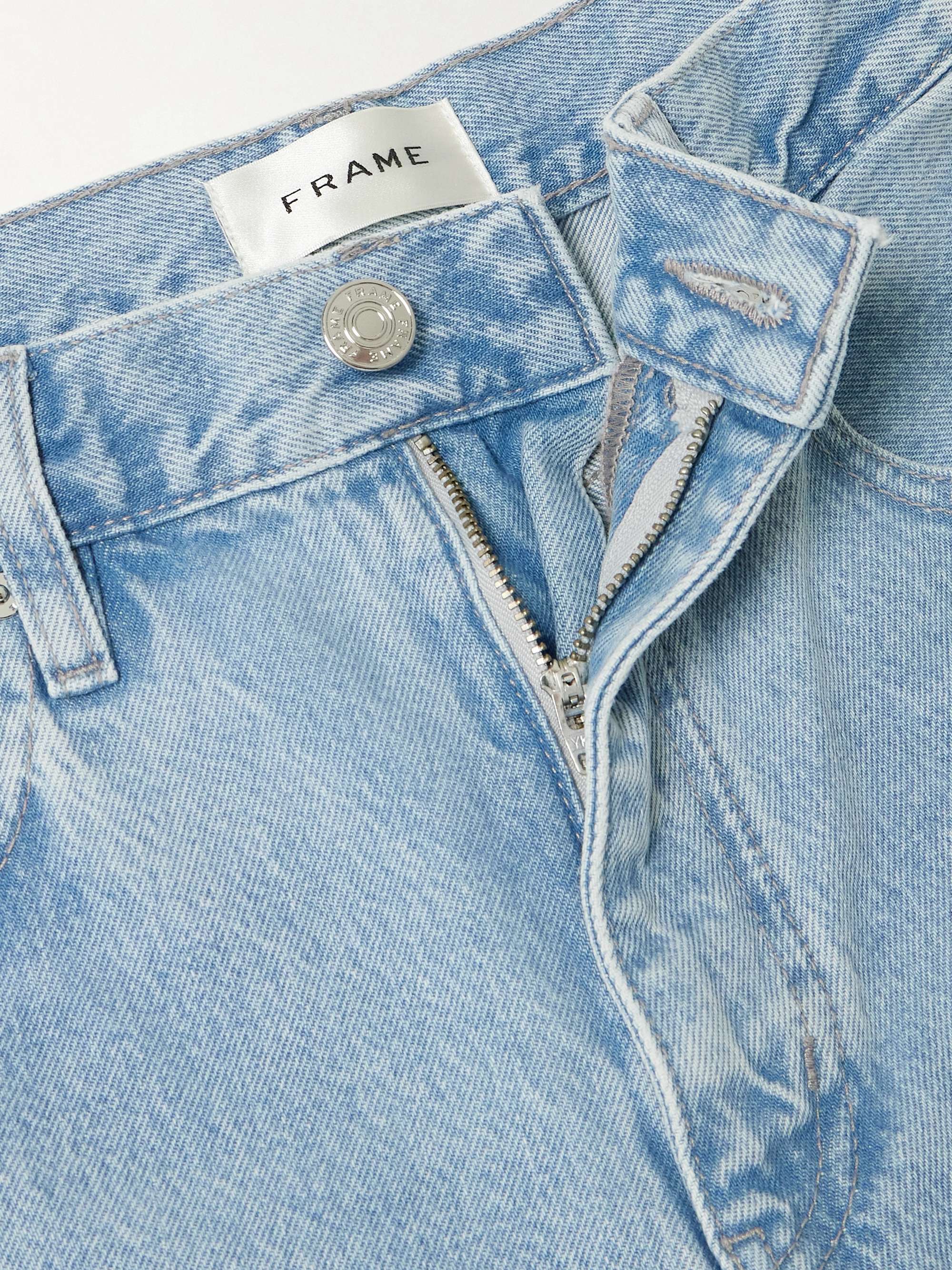 The Twisted paneled high-rise straight-leg jeans view