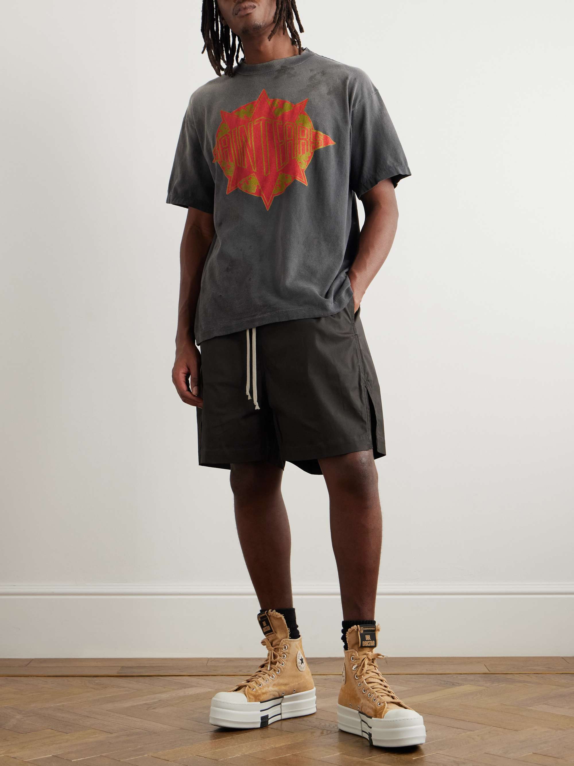 + Denim Tears Oversized Logo-Print Cotton-Jersey T-Shirt view