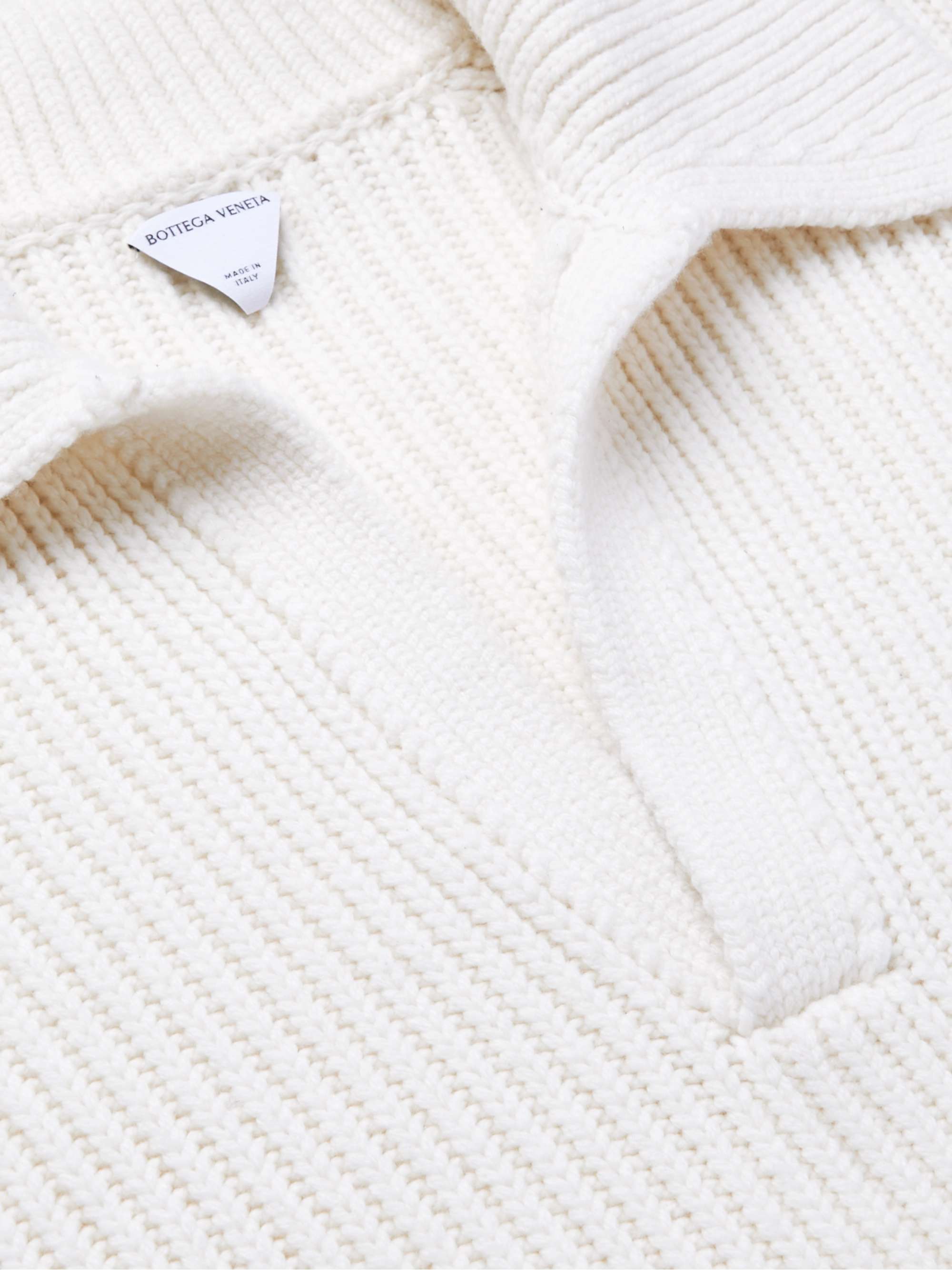 Ribbed-Knit Polo Sweater view