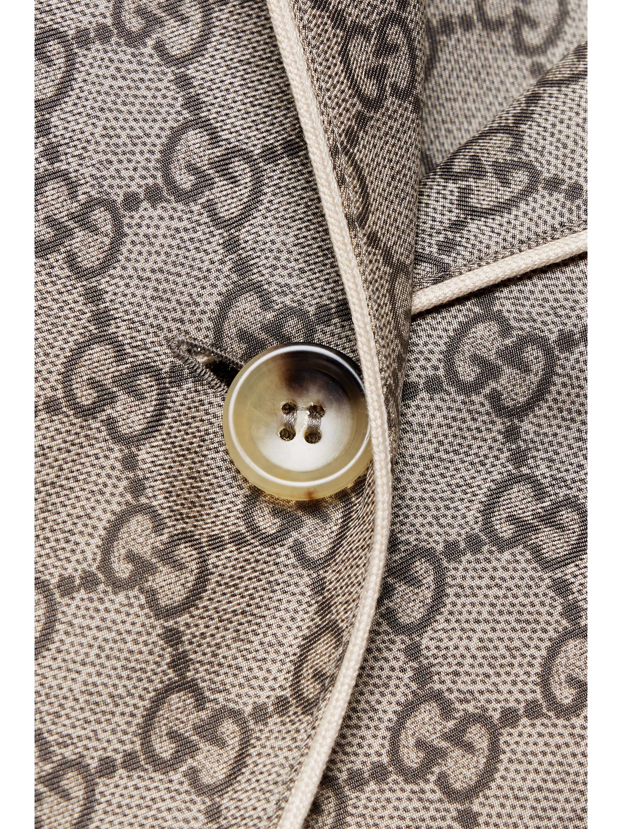 Silk-satin jacquard shirt view