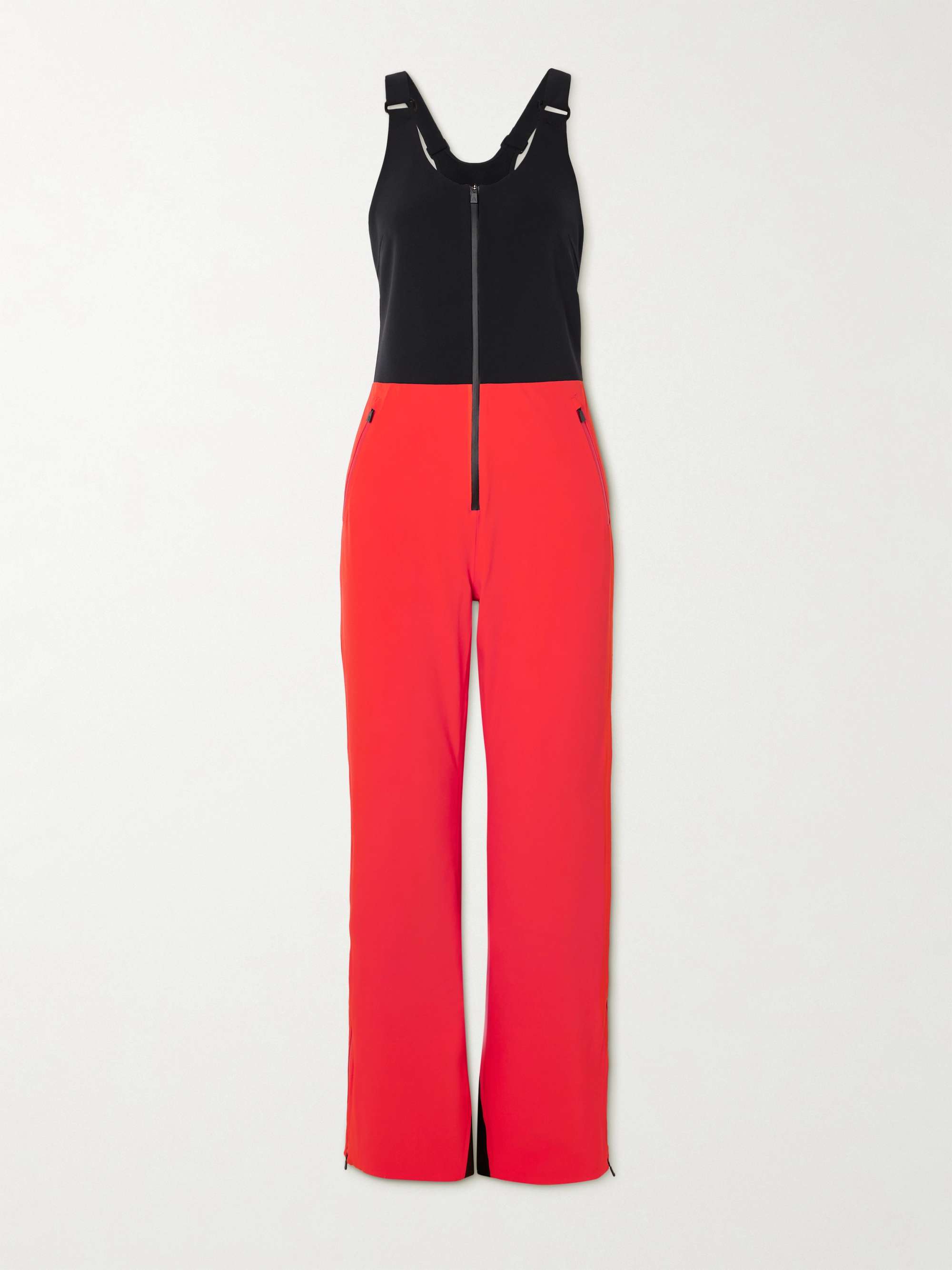Top to Bottom paneled stretch salopettes view