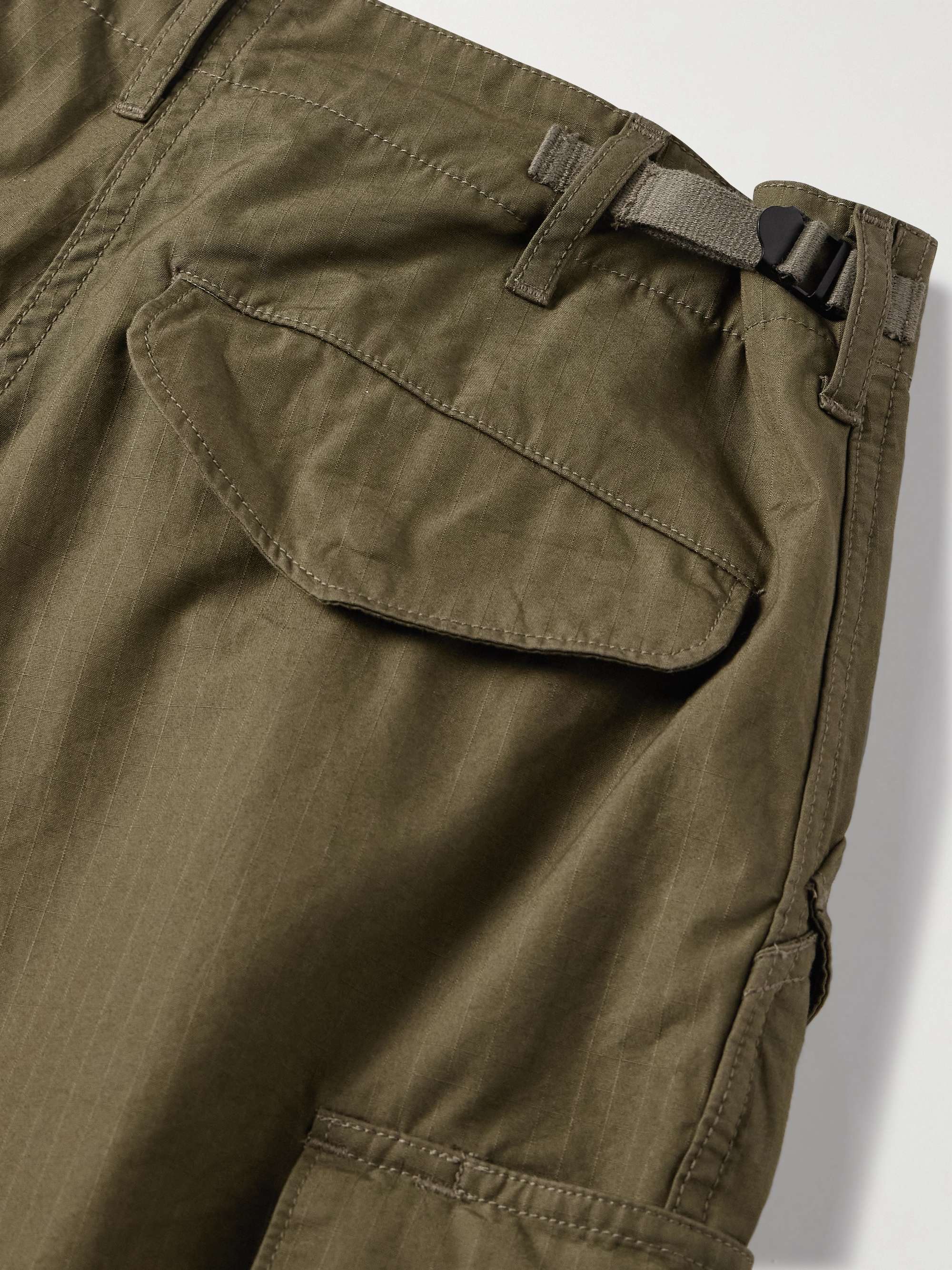 Straight-Leg Cotton-Ripstop Cargo Shorts view
