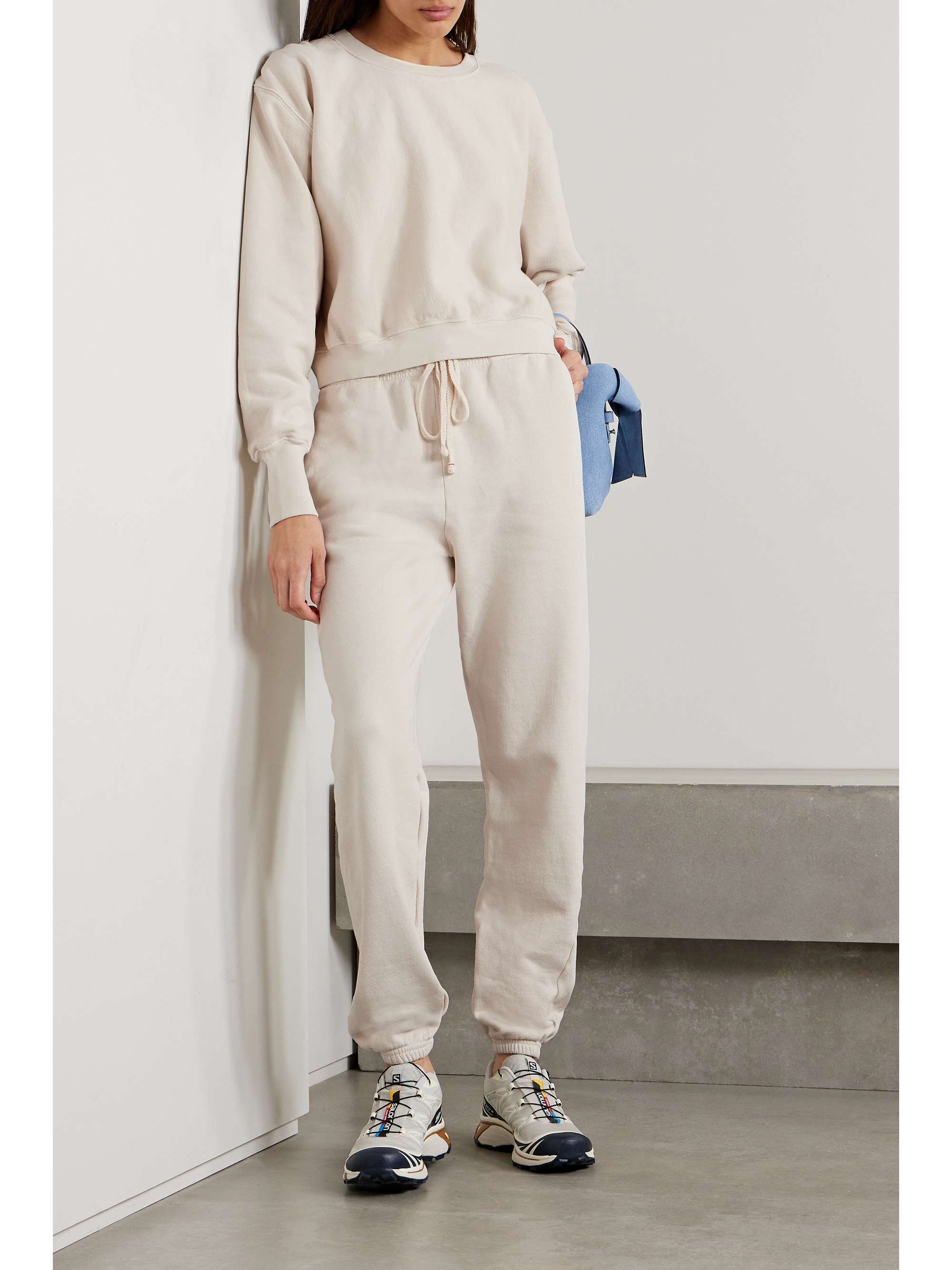 Dylan tapered cotton-jersey track pants view
