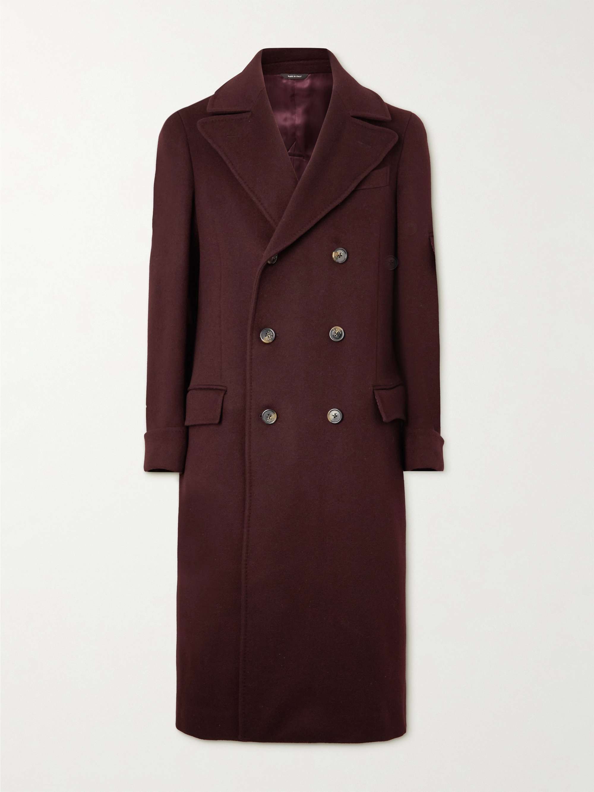 Double-Breasted Cashmere Coat view