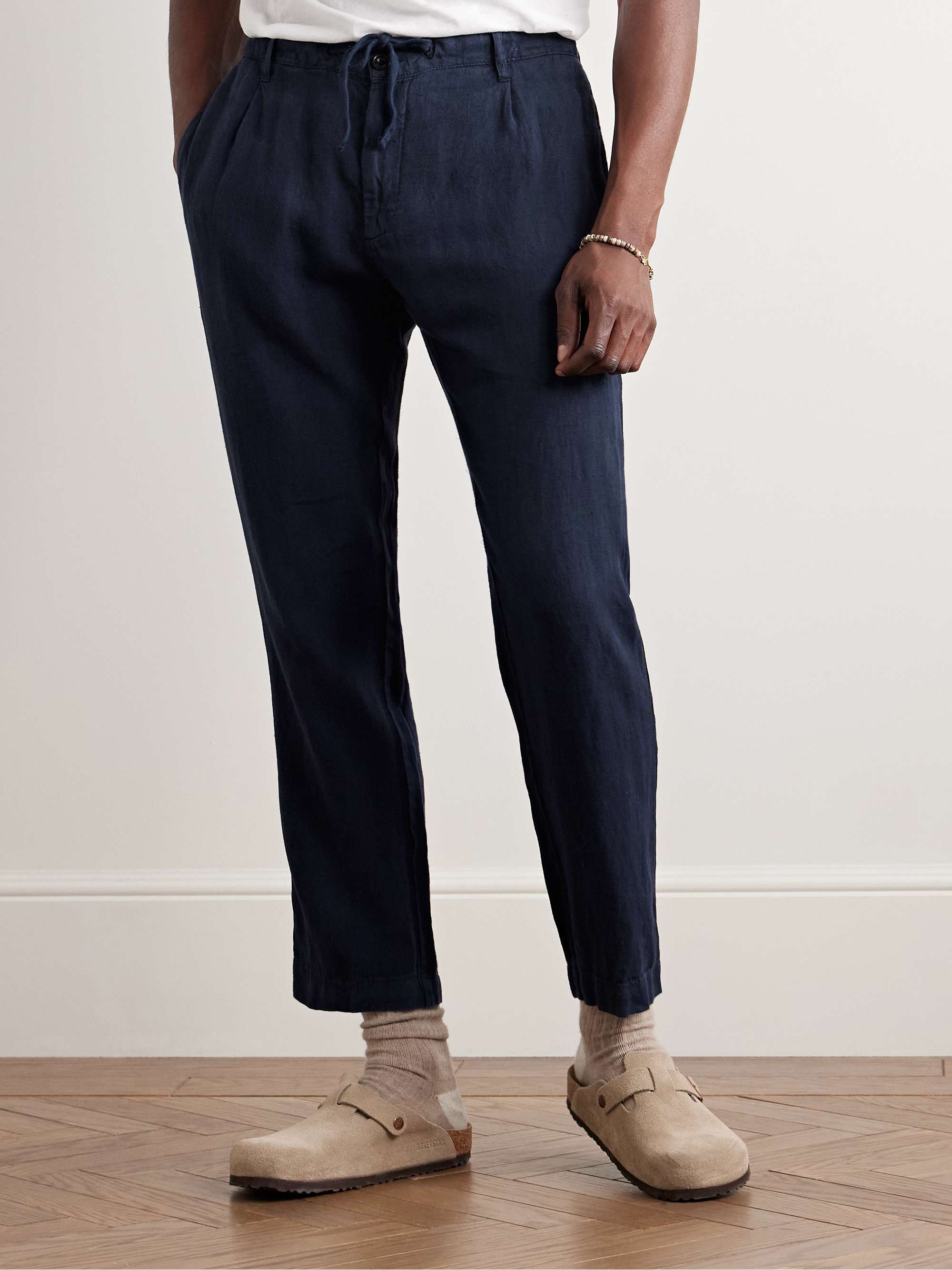 Tanker Tapered Linen Drawstring Trousers view