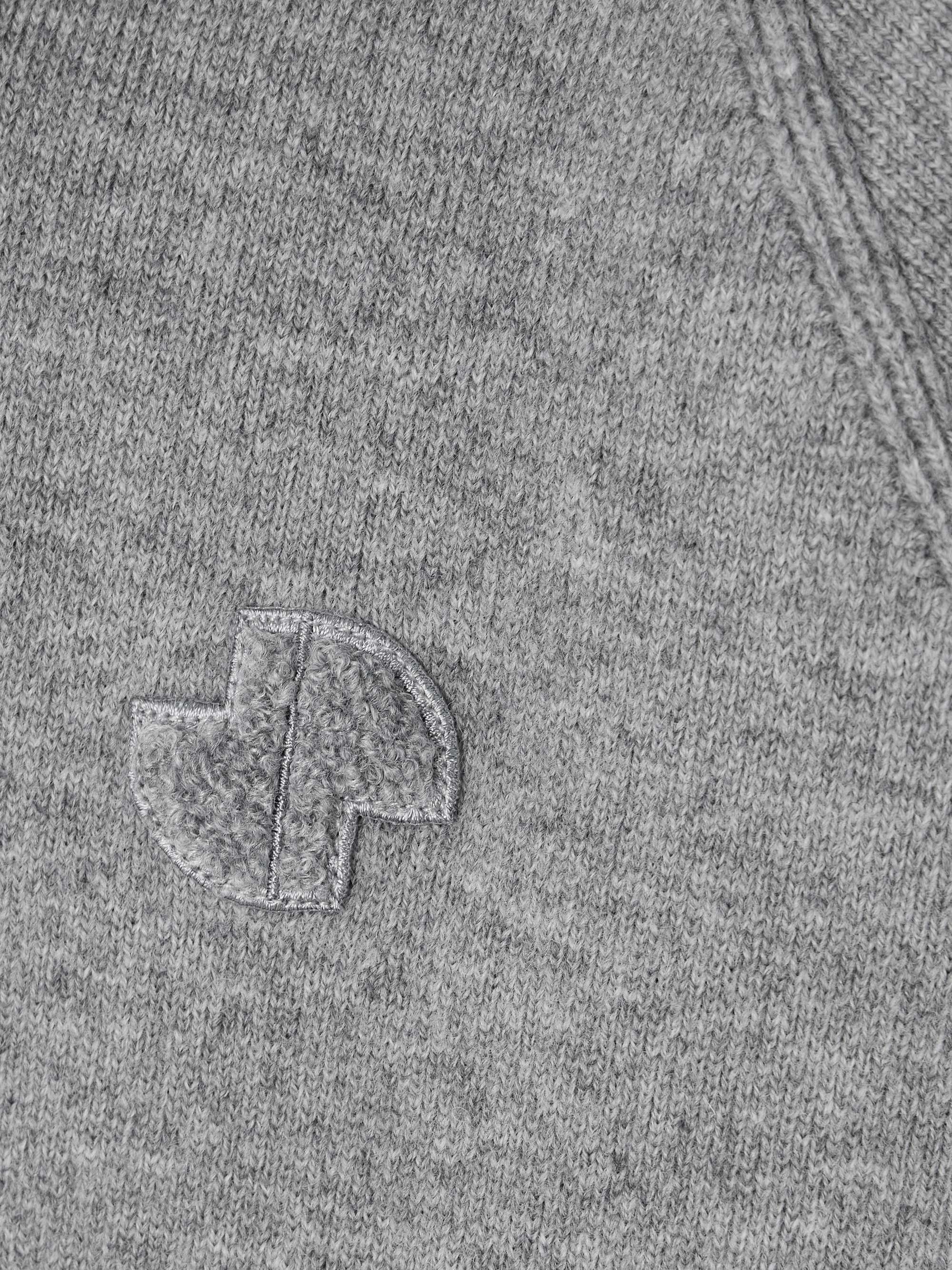 Appliquéd merino wool-blend hoodie view