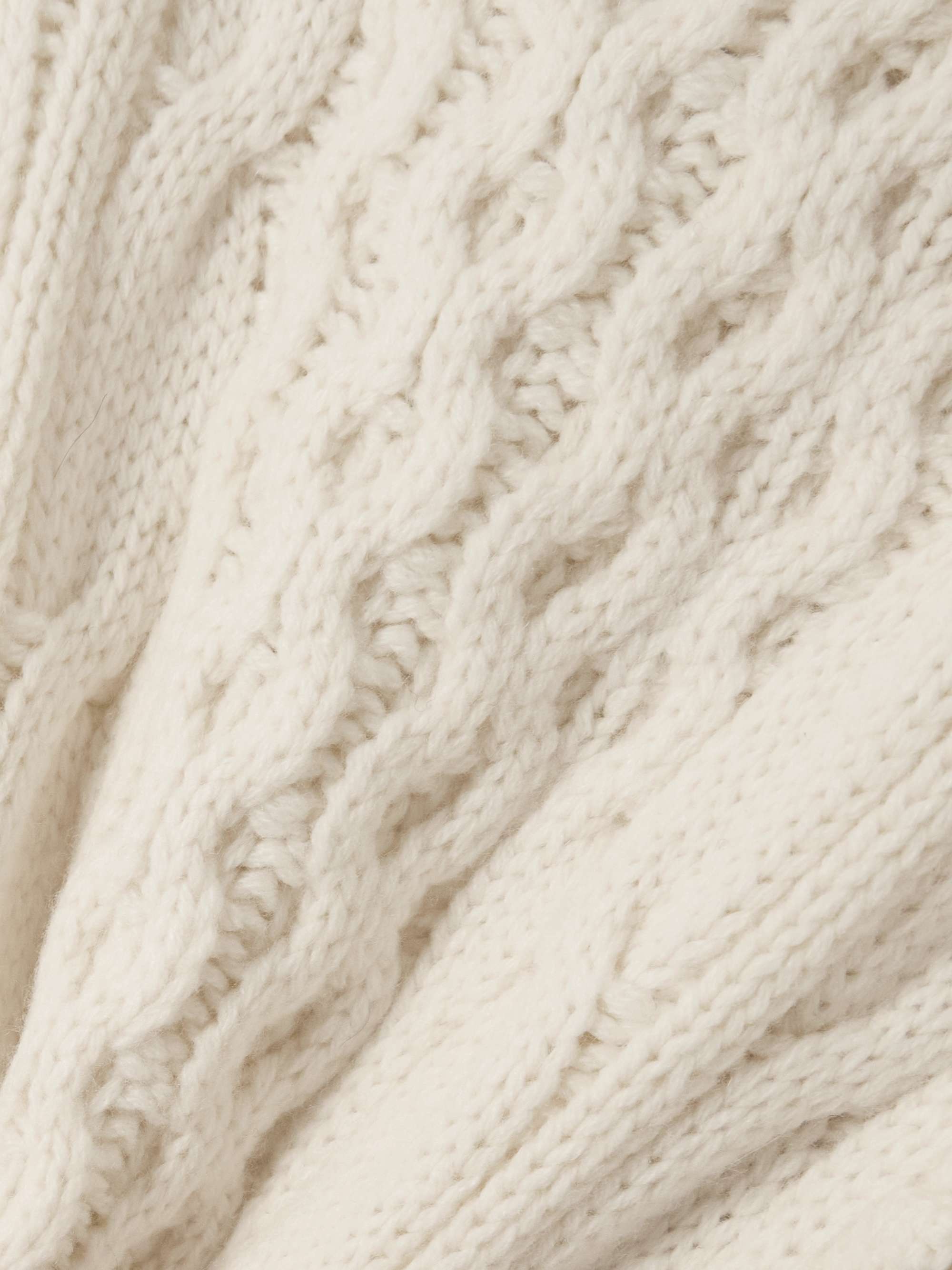 Alastor off-the-shoulder cable-knit wool and cashmere-blend maxi dress view