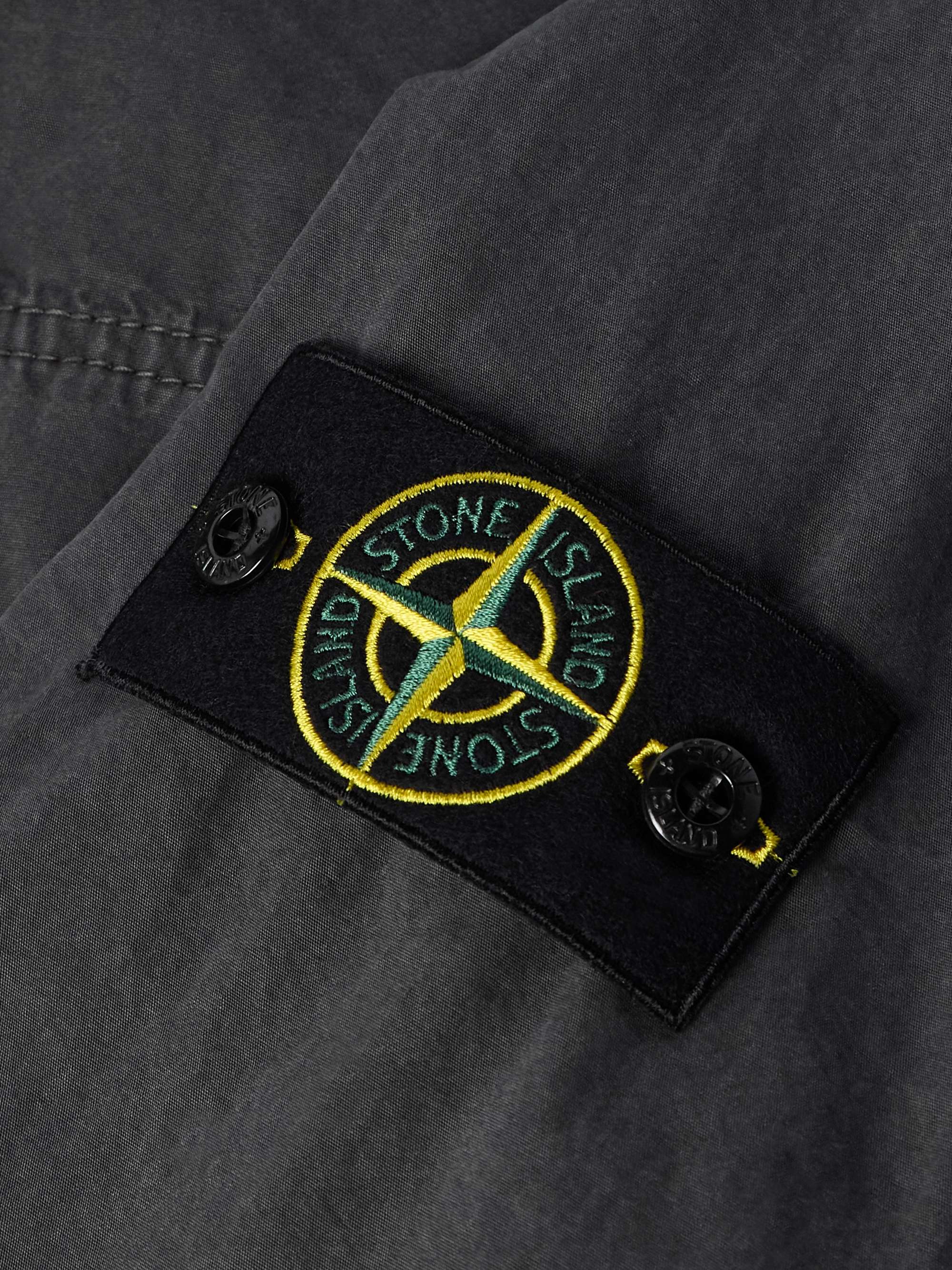 Logo-Appliquéd Cotton Overshirt view