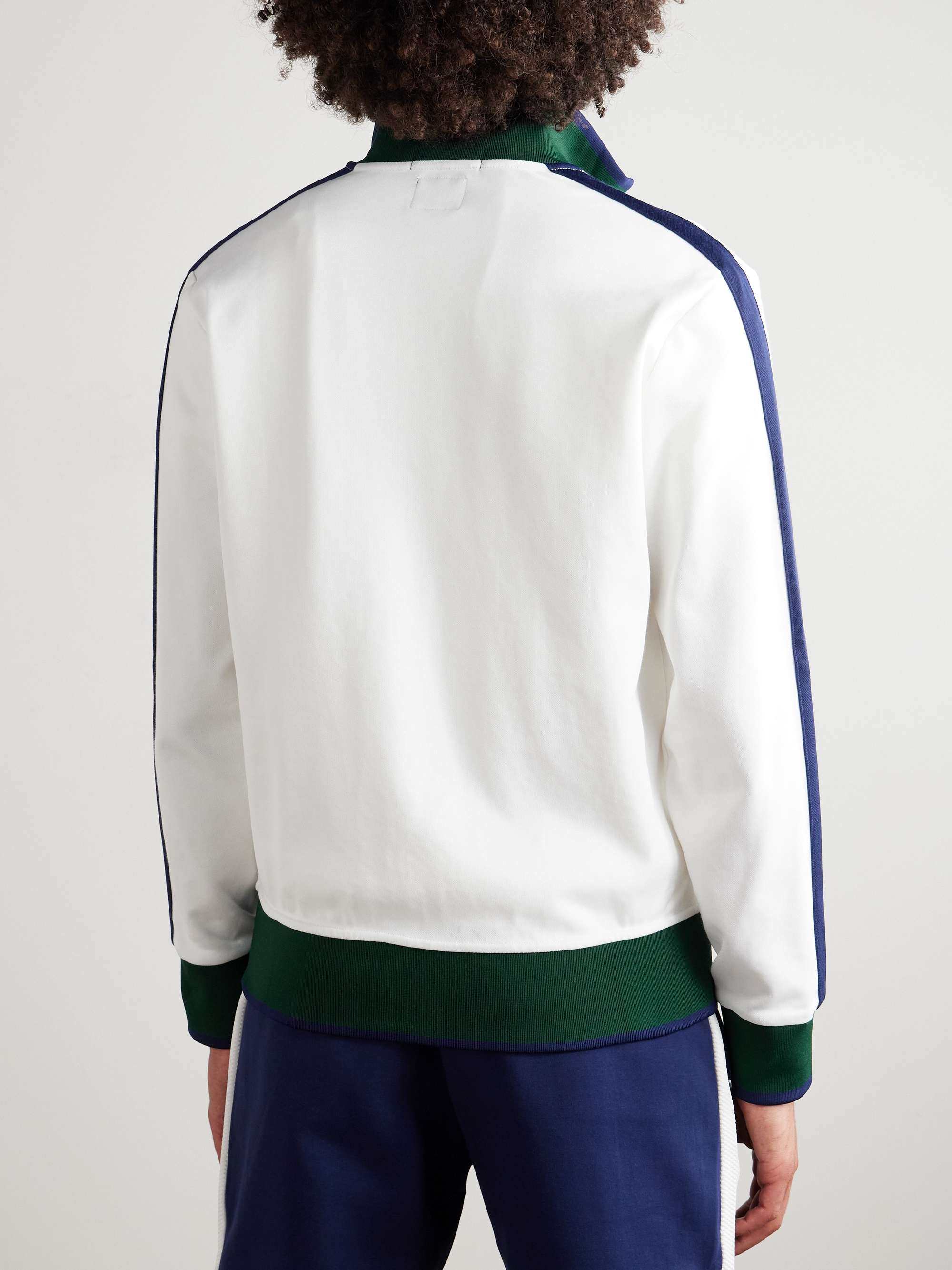 + Wimbledon Logo-Embroidered Piqué Track Jacket view