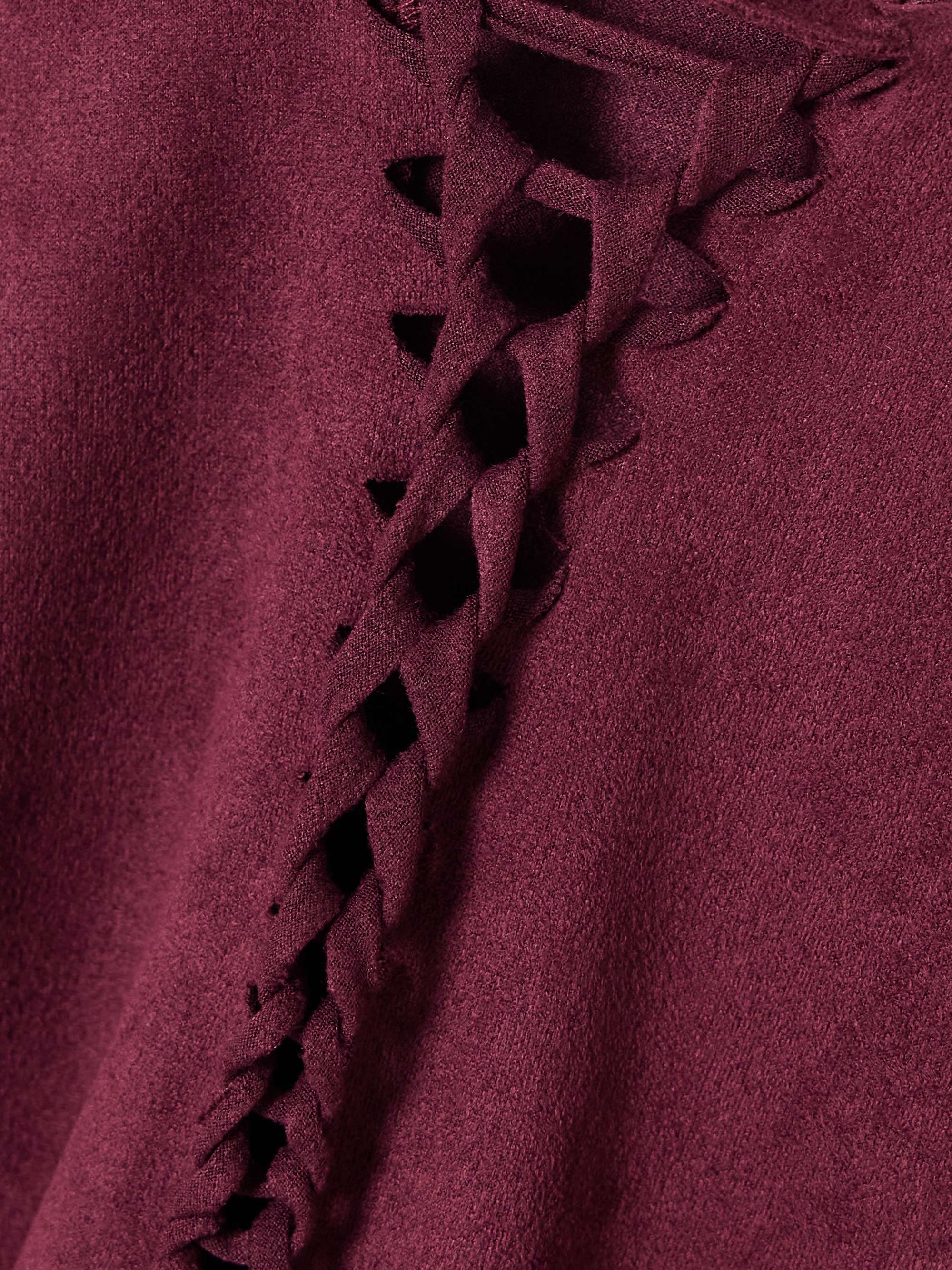 Sakina embellished cutout braided brushed-jersey tank view
