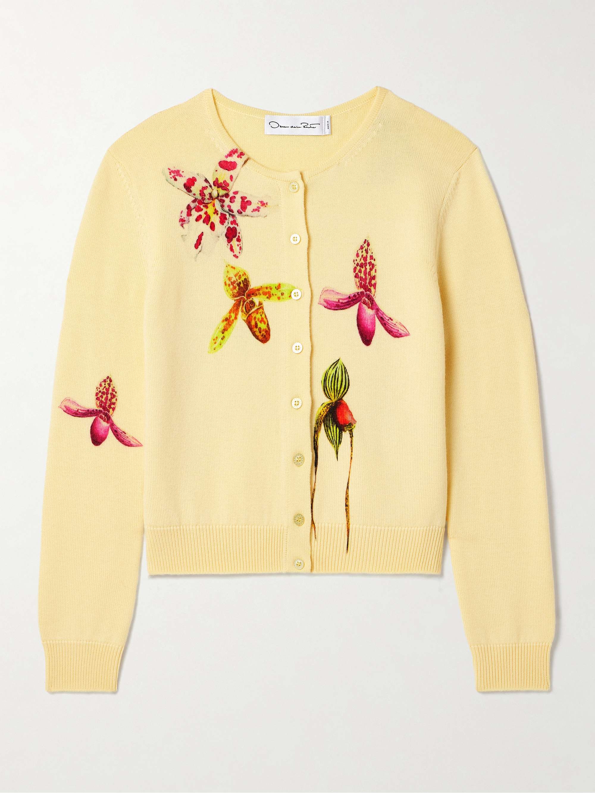 Floral-print wool sweater view