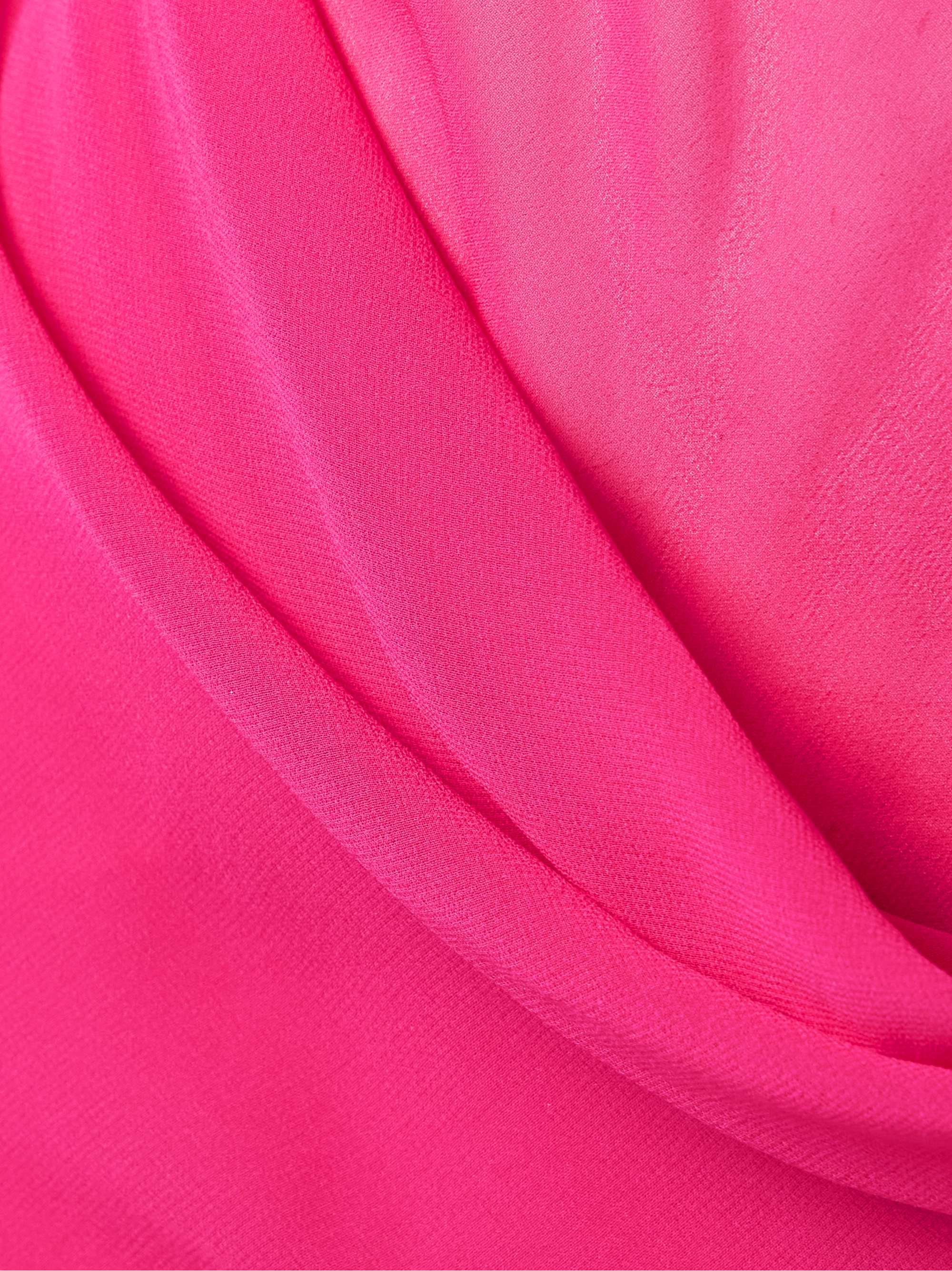 Draped silk-georgette gown view