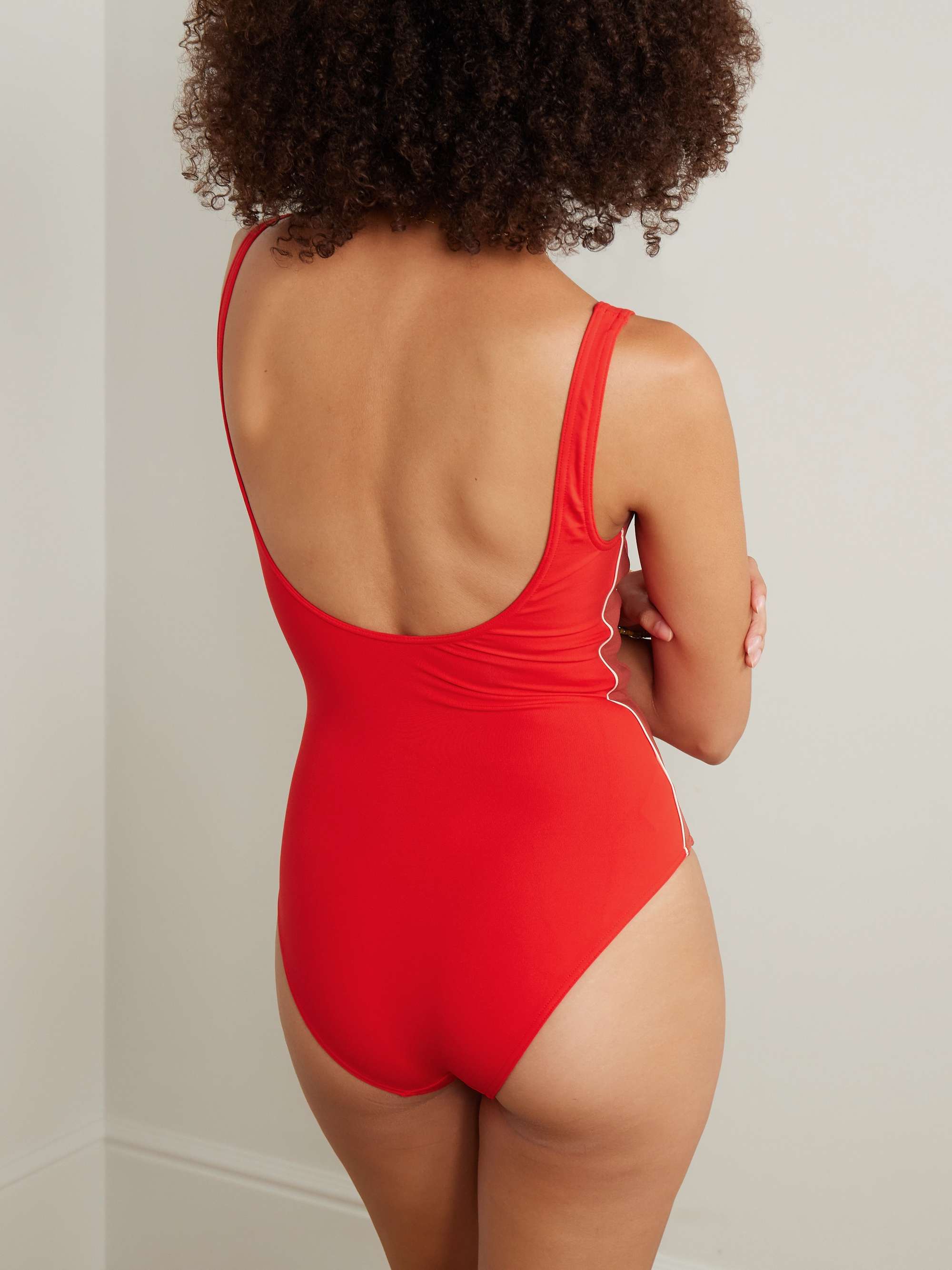 Athletic Tribune paneled swimsuit view