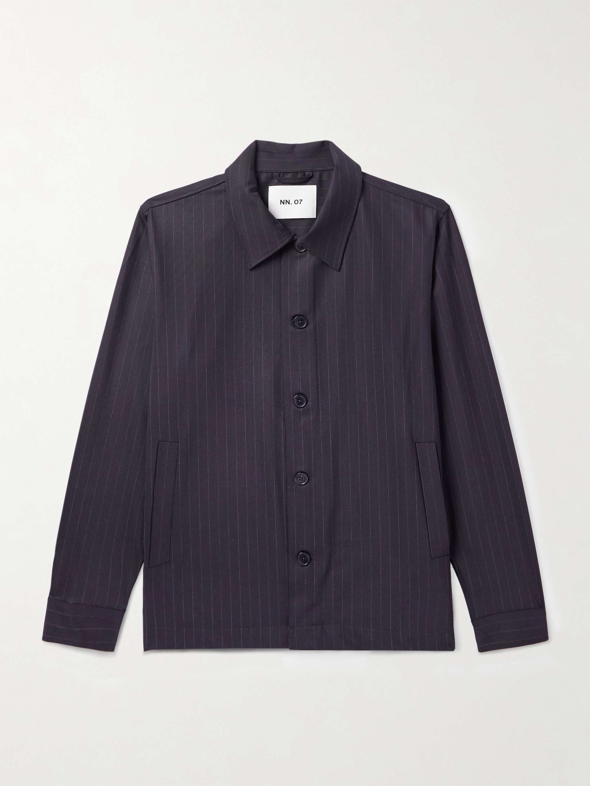 Zander 1088 Pinstriped Recycled Woven Shirt view