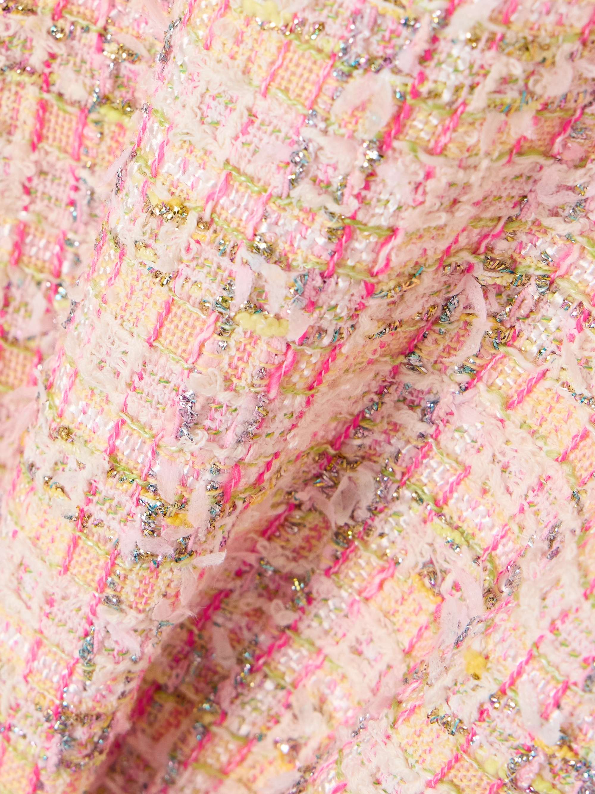 Metallic tweed mini dress view