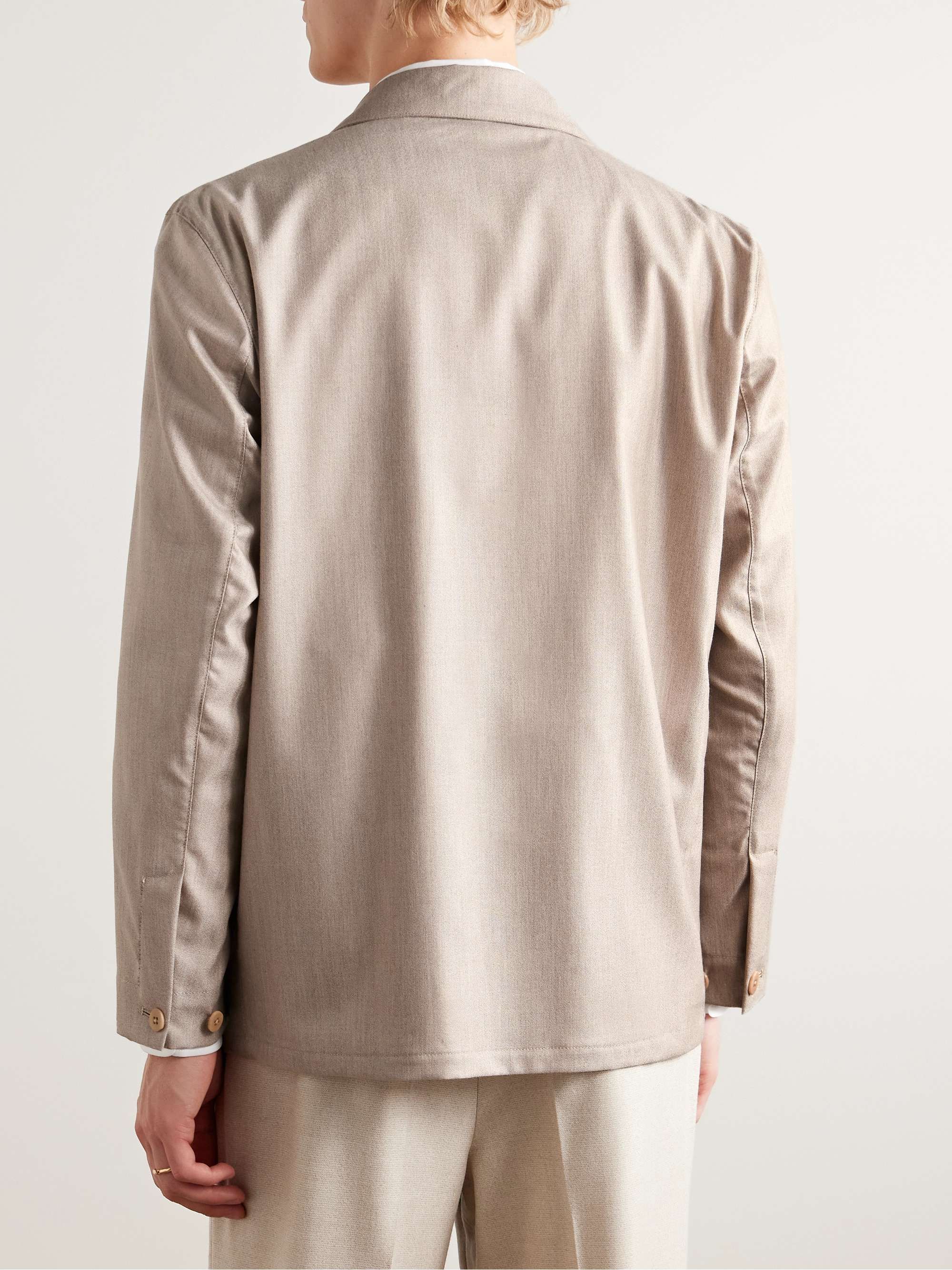 Double-Breasted Cashmere Suit Jacket view