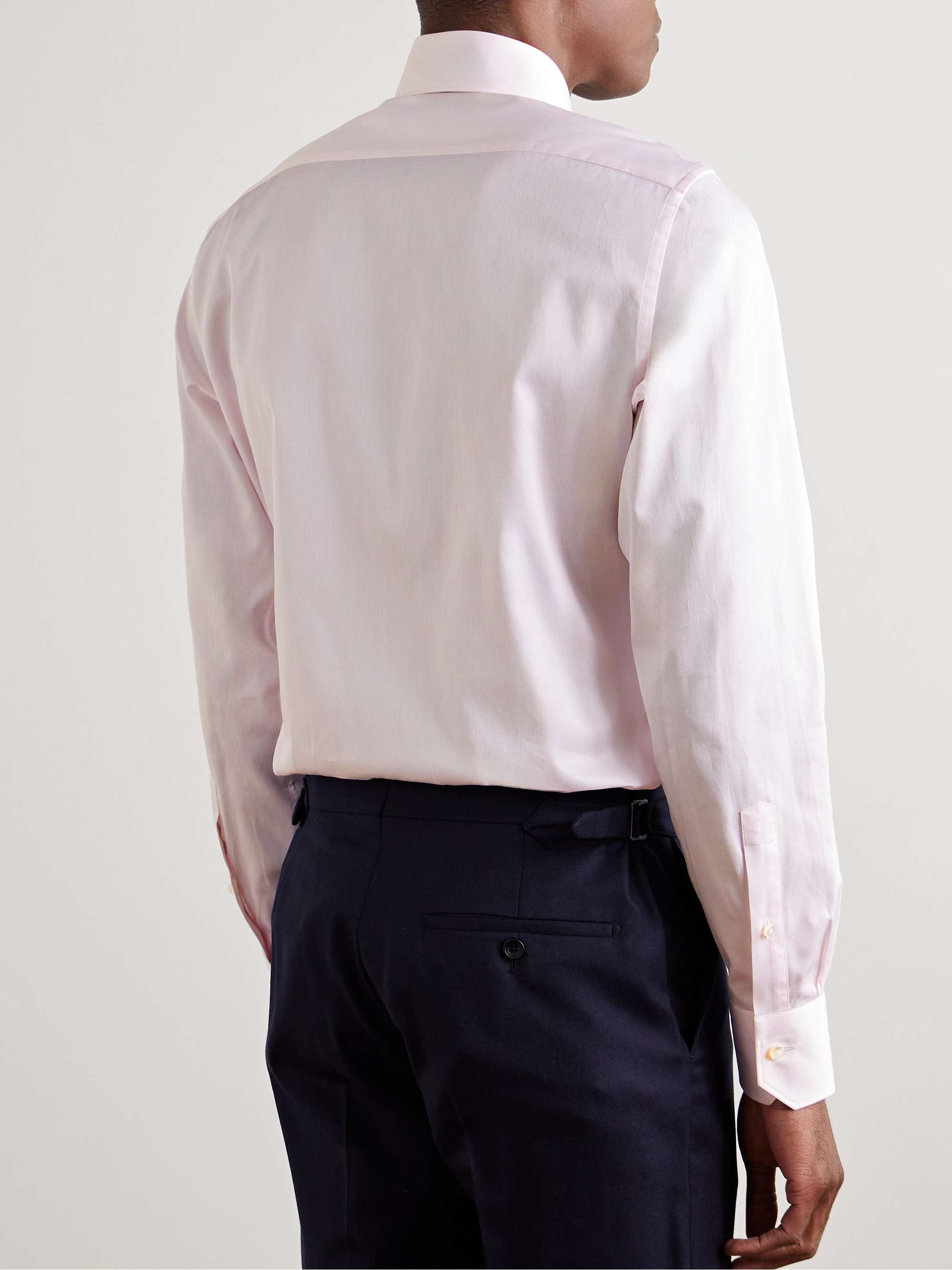 Cutaway-Collar Pinstriped Trofeo™ Comfort Shirt view