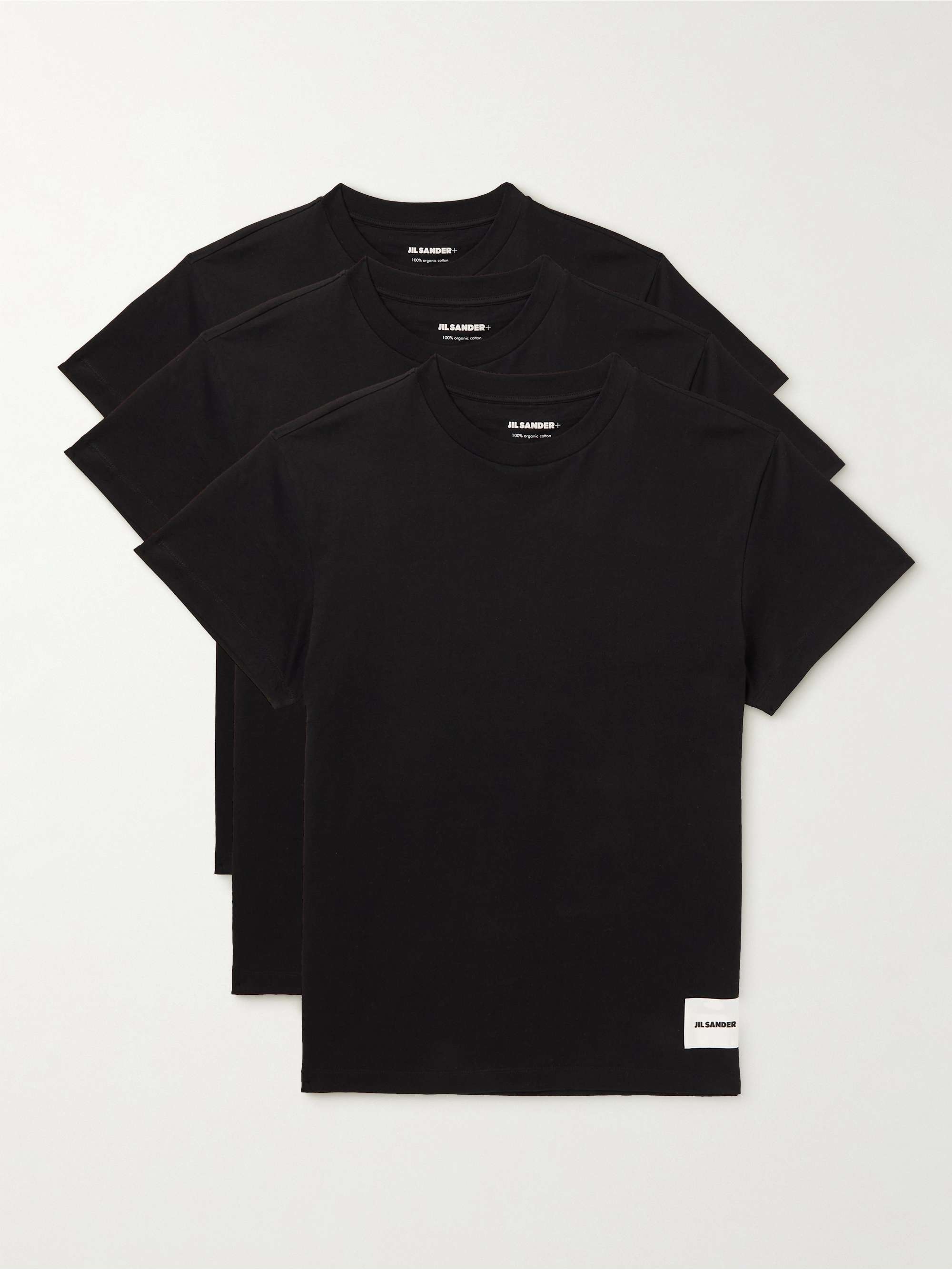 Set of Three Organic Cotton-Jersey T-Shirts view