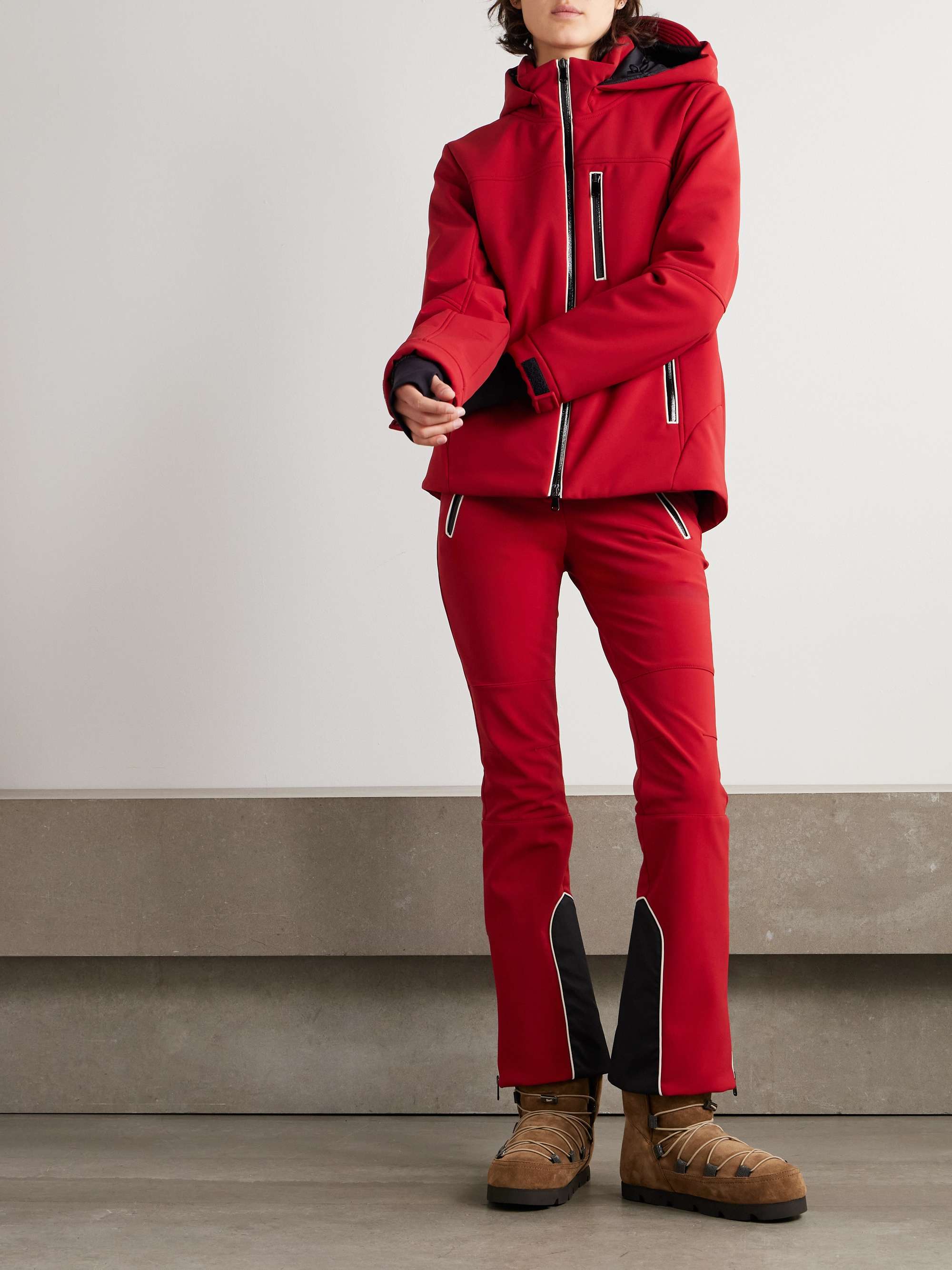 Padded flared ski pants view