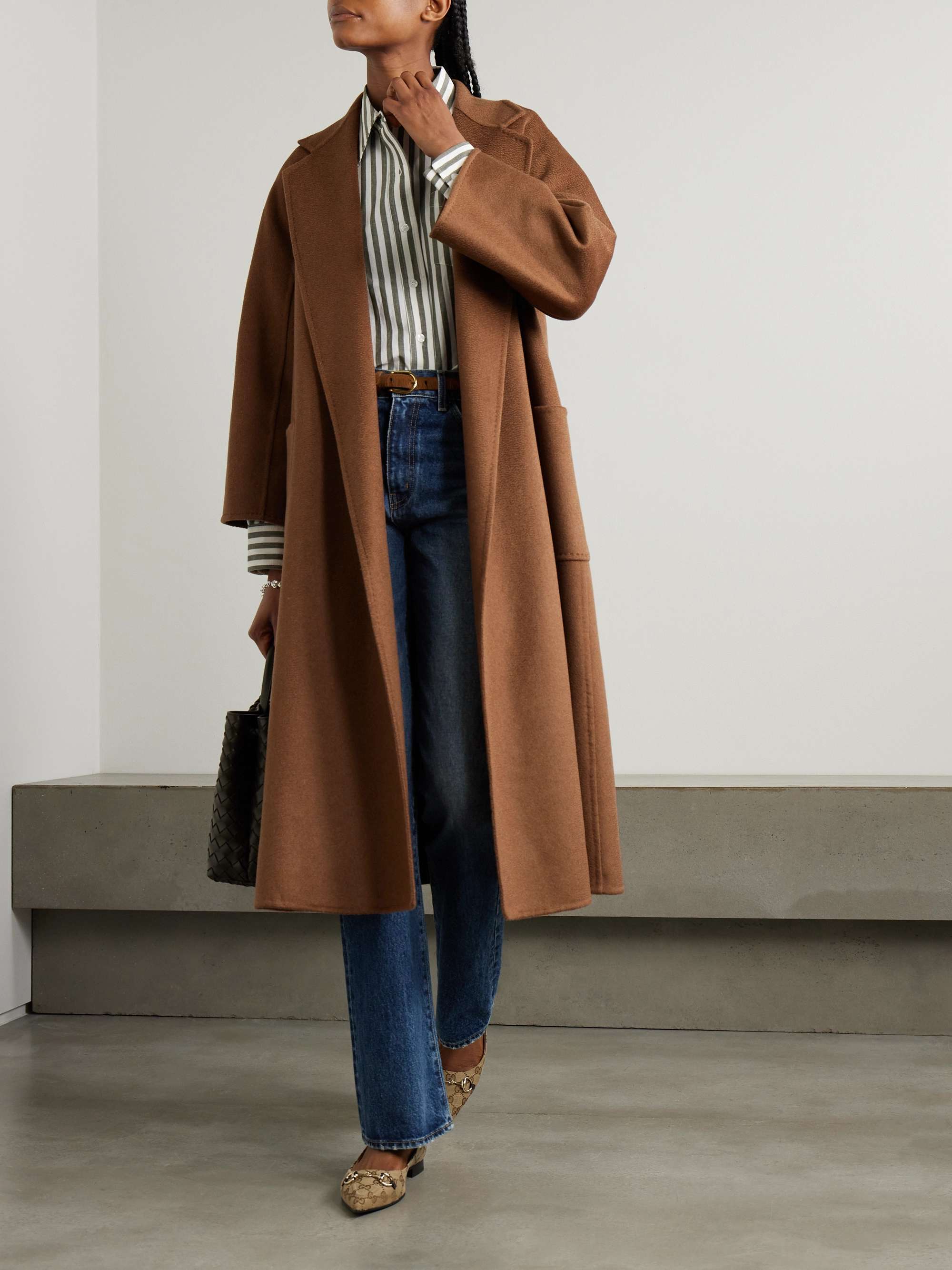 Ludmilla belted cashmere coat view