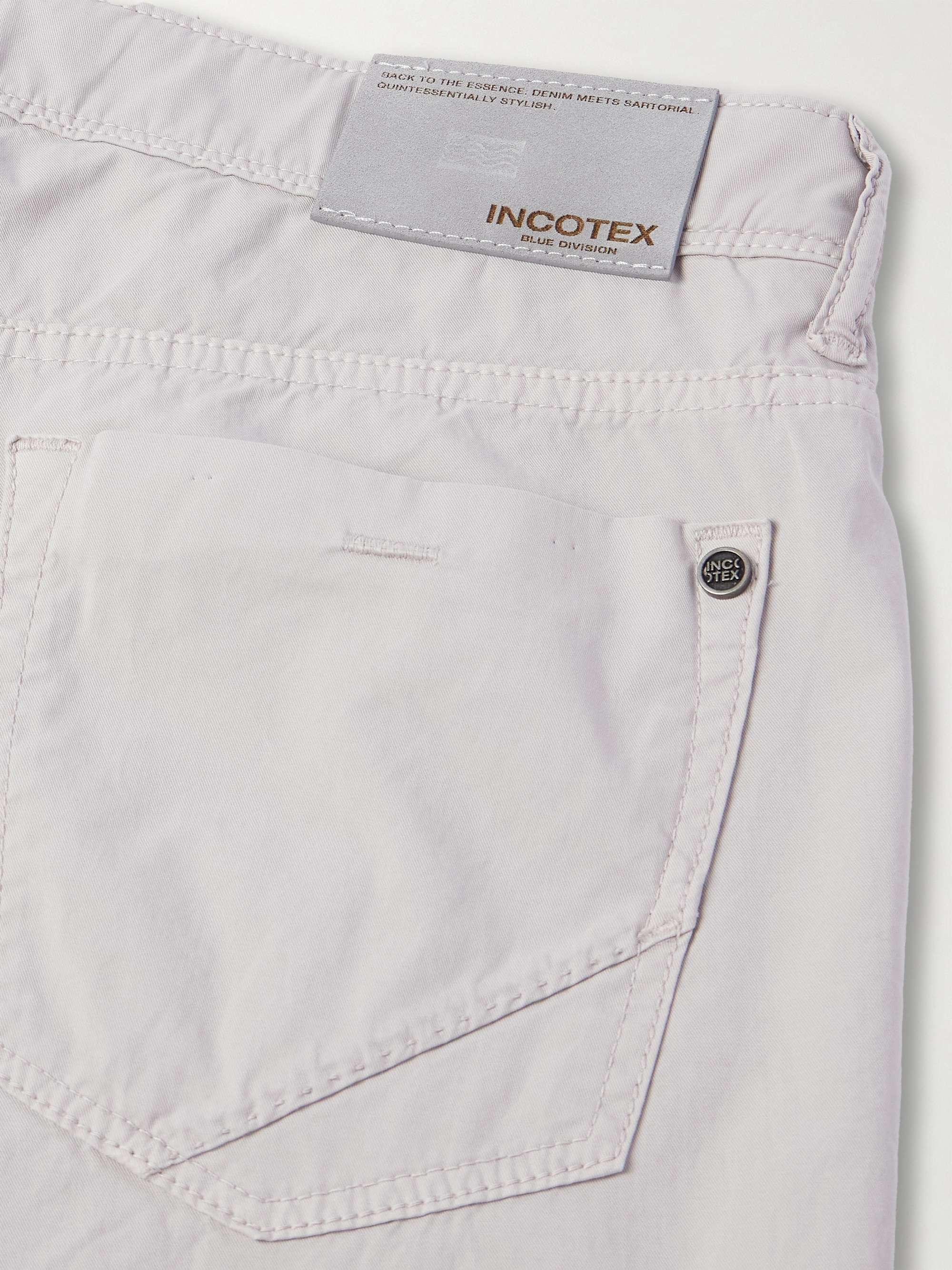 Blue Division Slim-Fit Stretch-Cotton Twill Trousers view