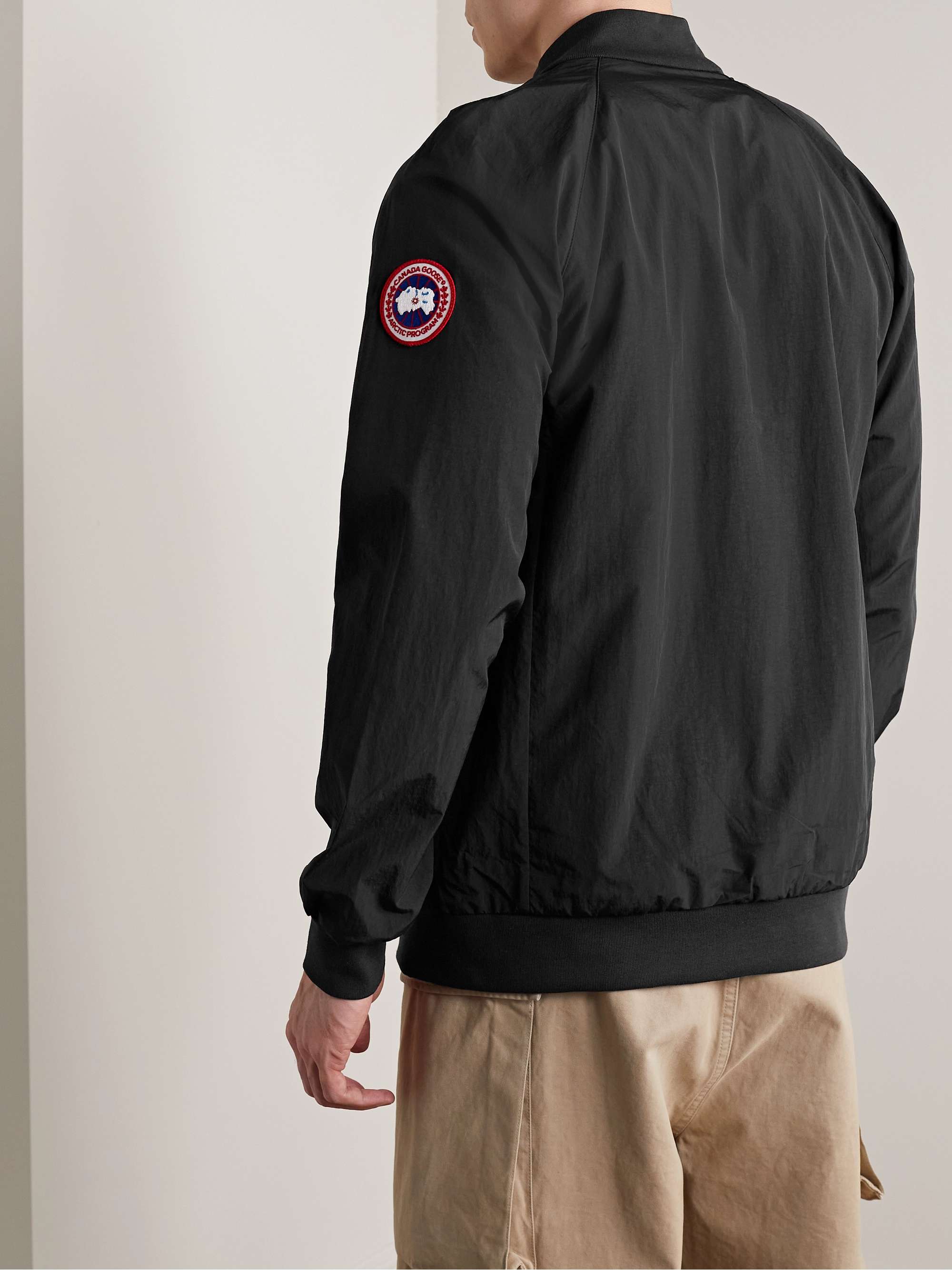 Faber Grosgrain-Trimmed AcclimaLuxe Shell Bomber Jacket view