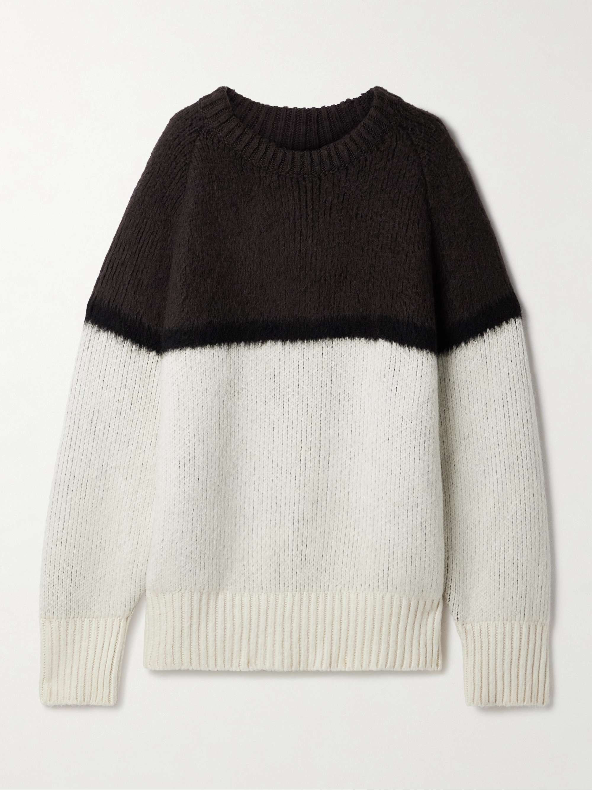 Martina oversized ribbed cashmere and mohair-blend sweater view