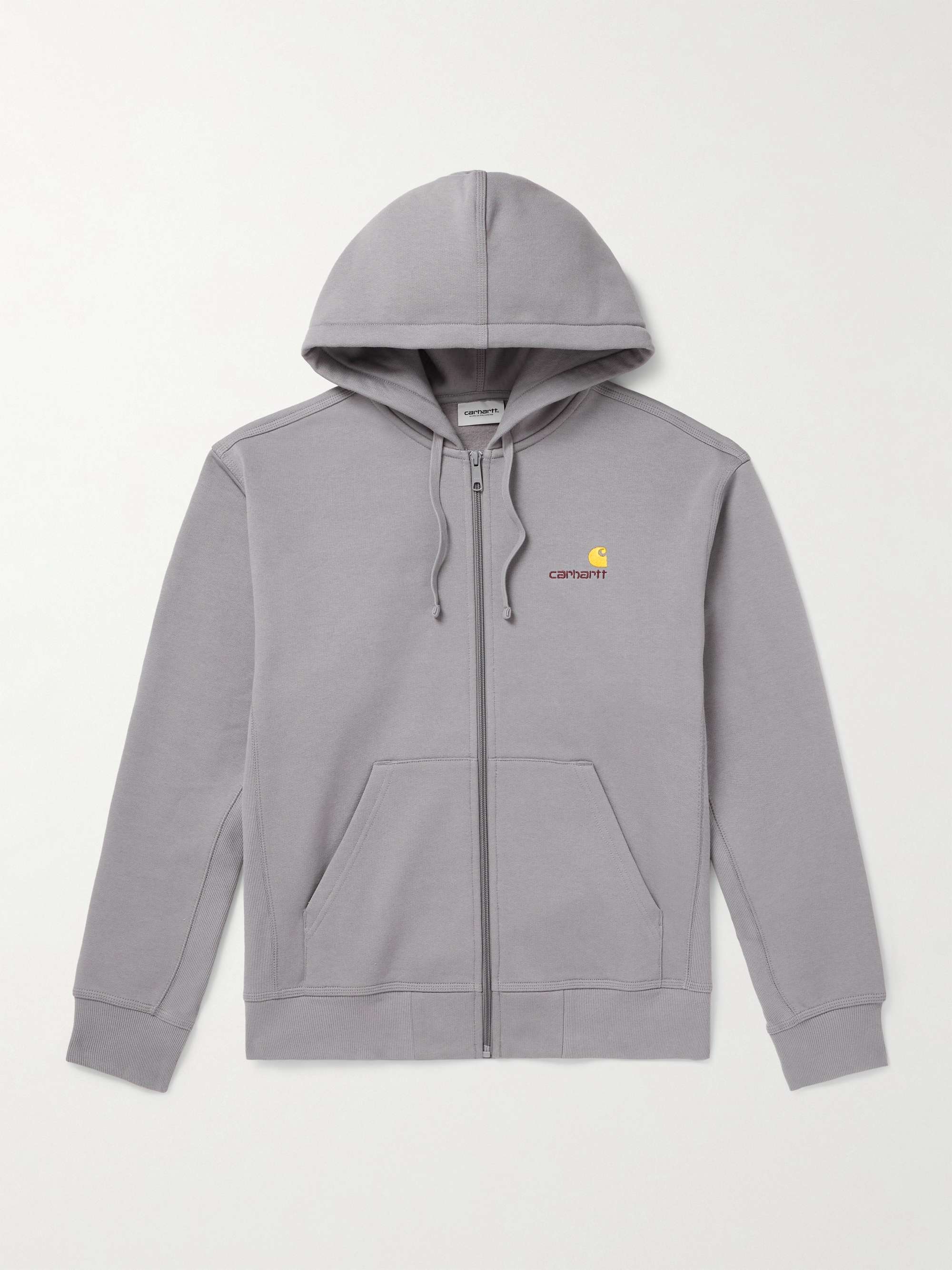 Logo-Embroidered Cotton-Blend Jersey Zip-Up Hoodie view