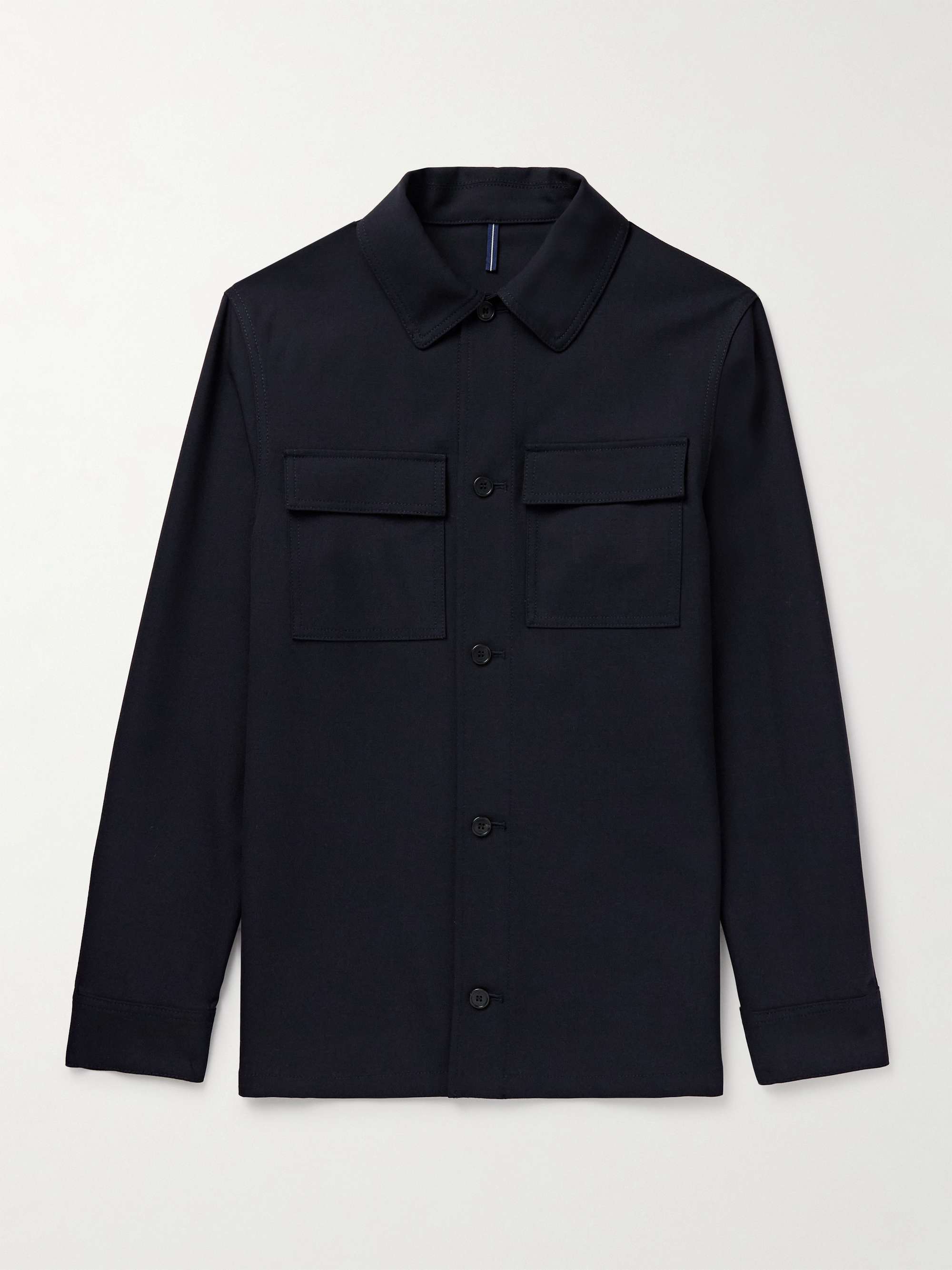 Slim-Fit Wool-Blend Overshirt view