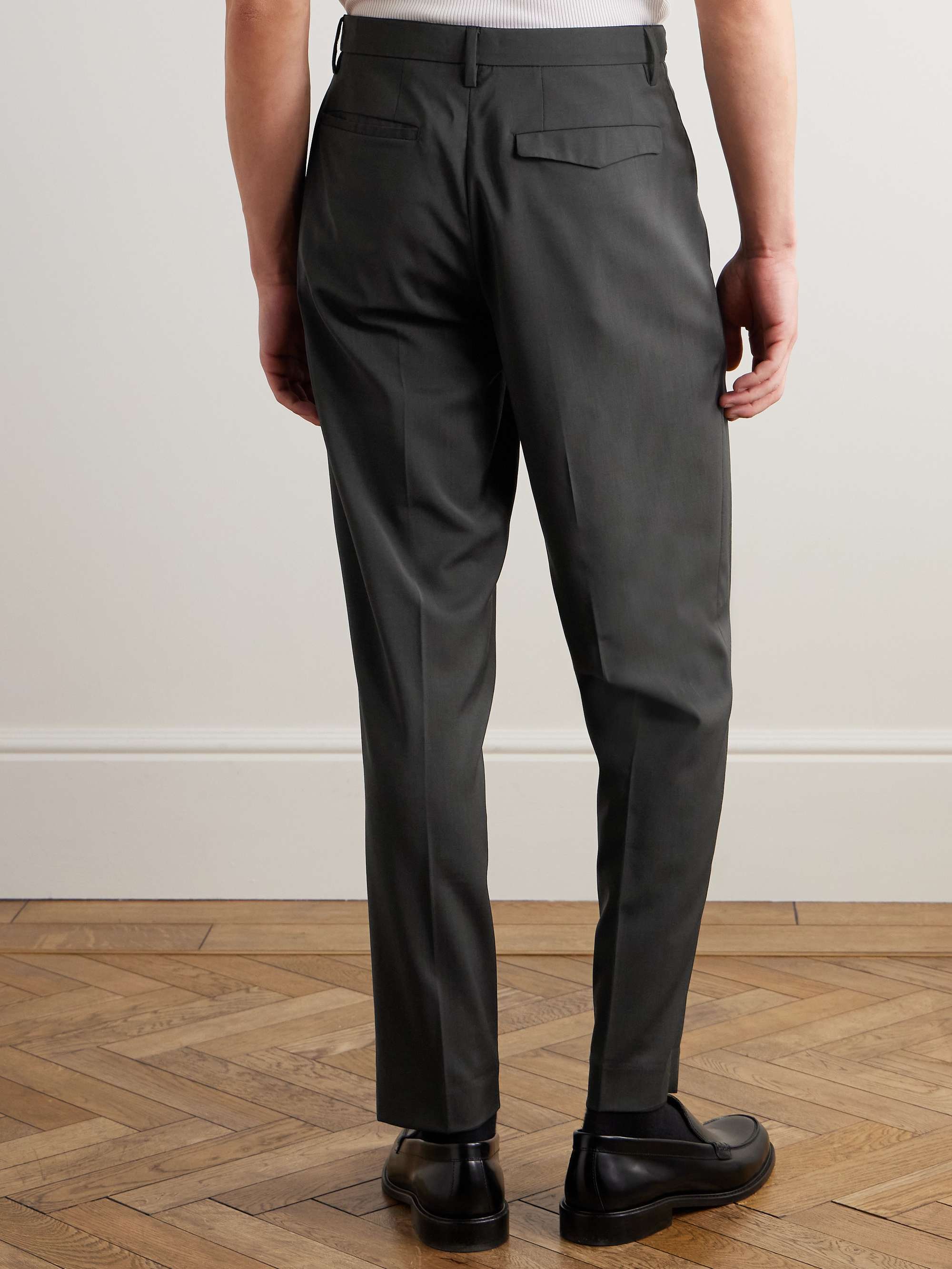 Masco Straight-leg Pleated Virgin Wool Trousers view
