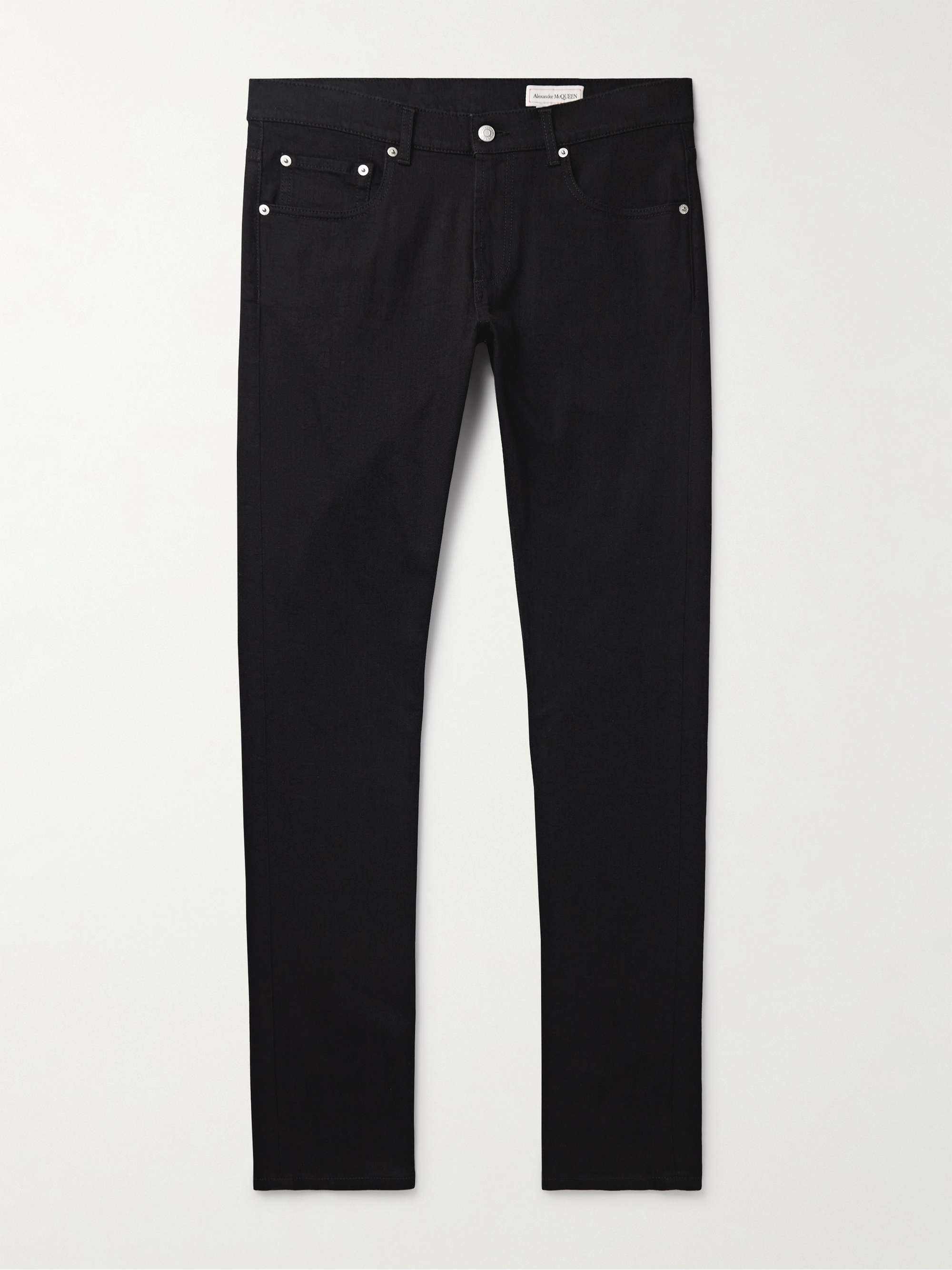Skinny-Fit Logo-Embroidered Jeans view