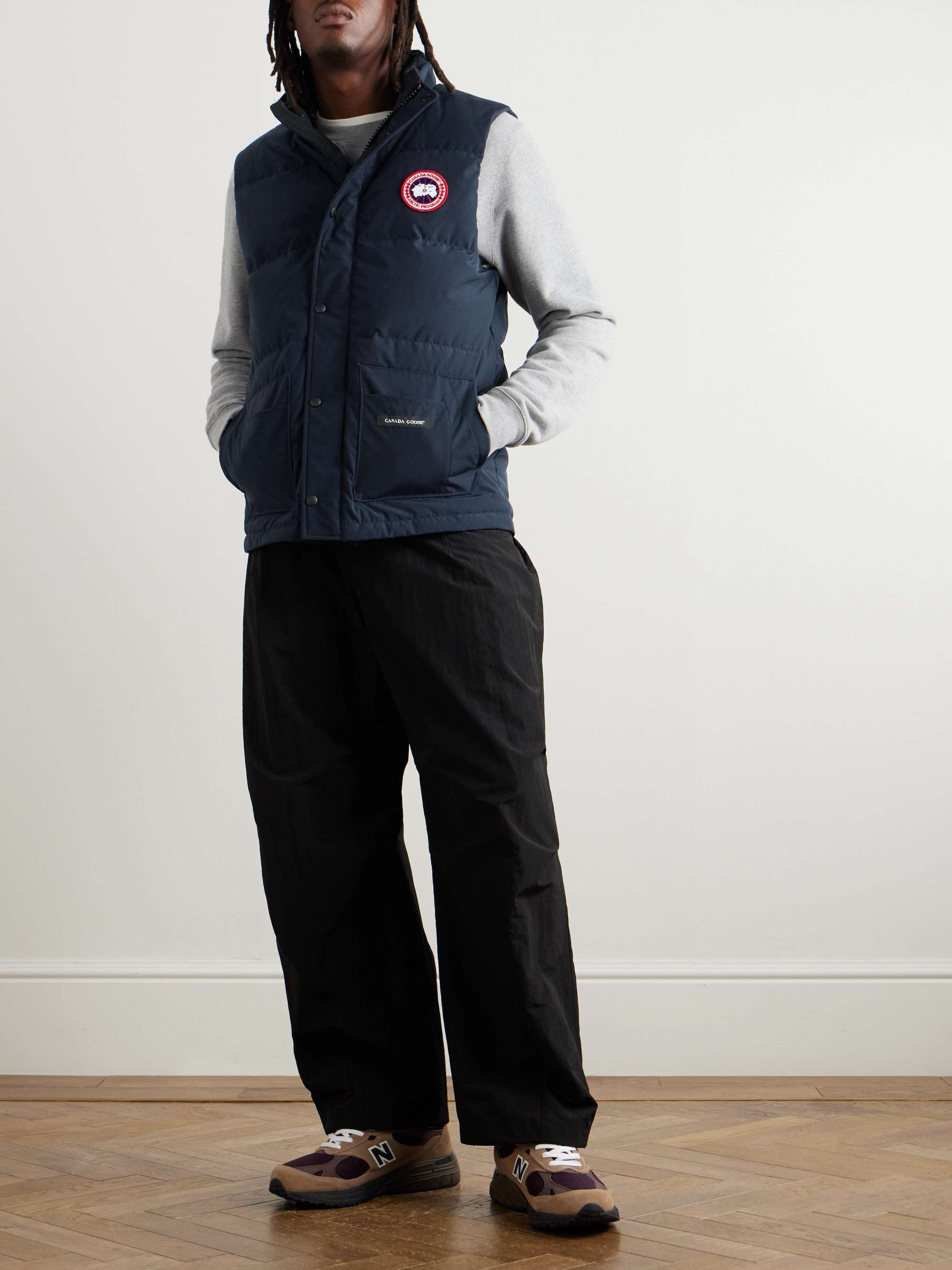 Freestyle Logo-Appliquéd Quilted Shell Down Gilet view