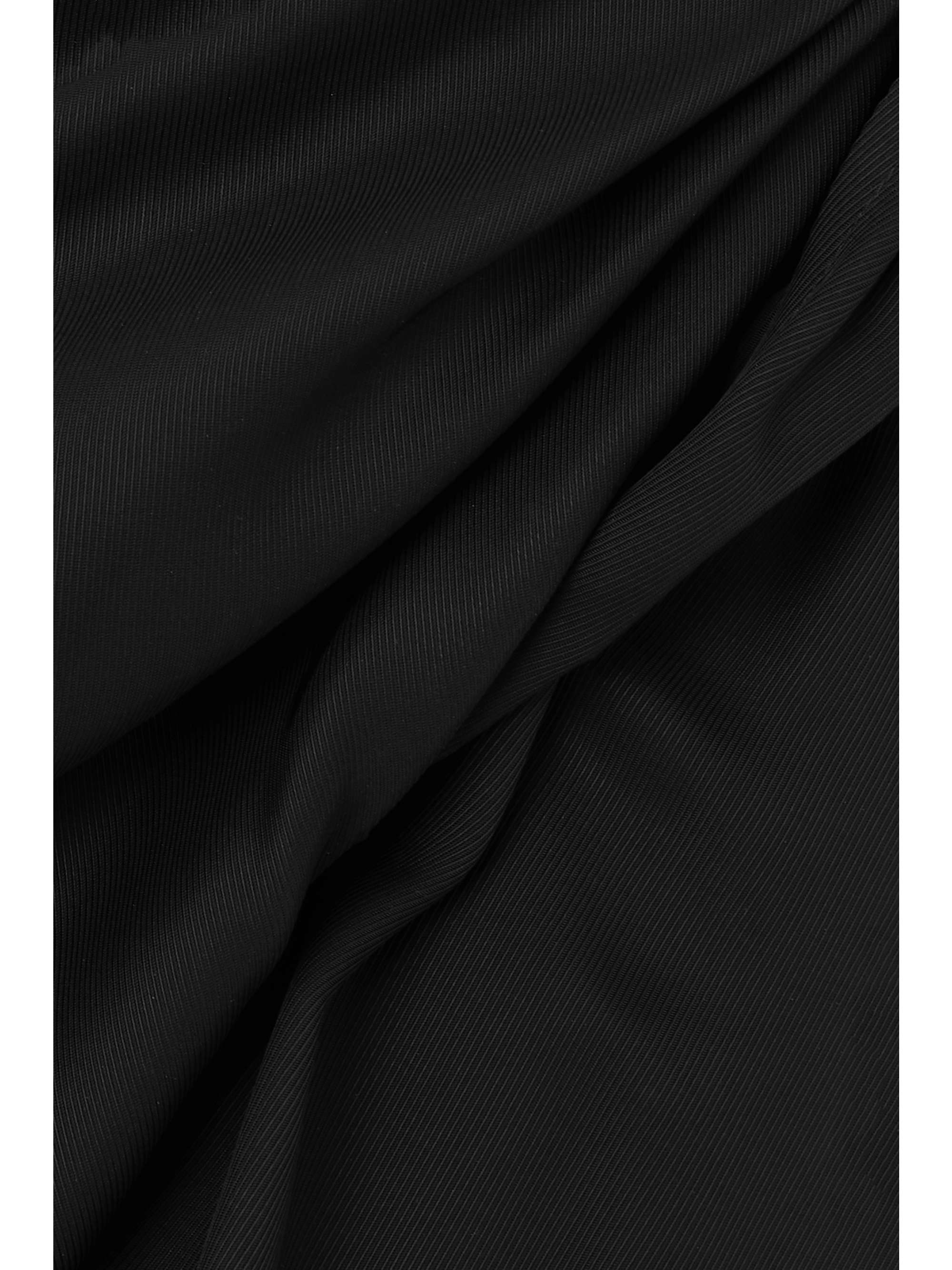 Cutout satin-drill dress view
