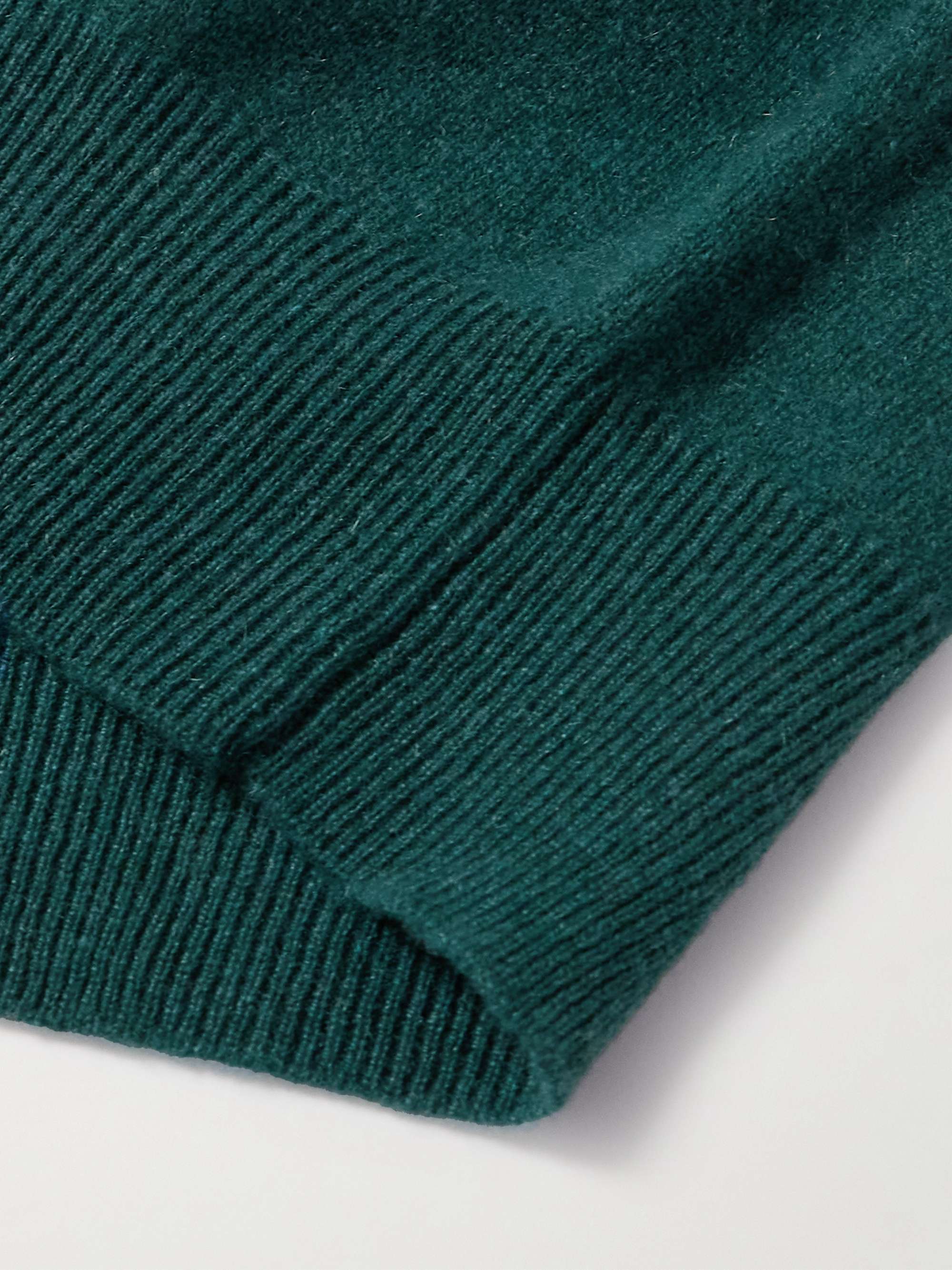 Liam Brushed Cashmere Half-Zip Sweater view