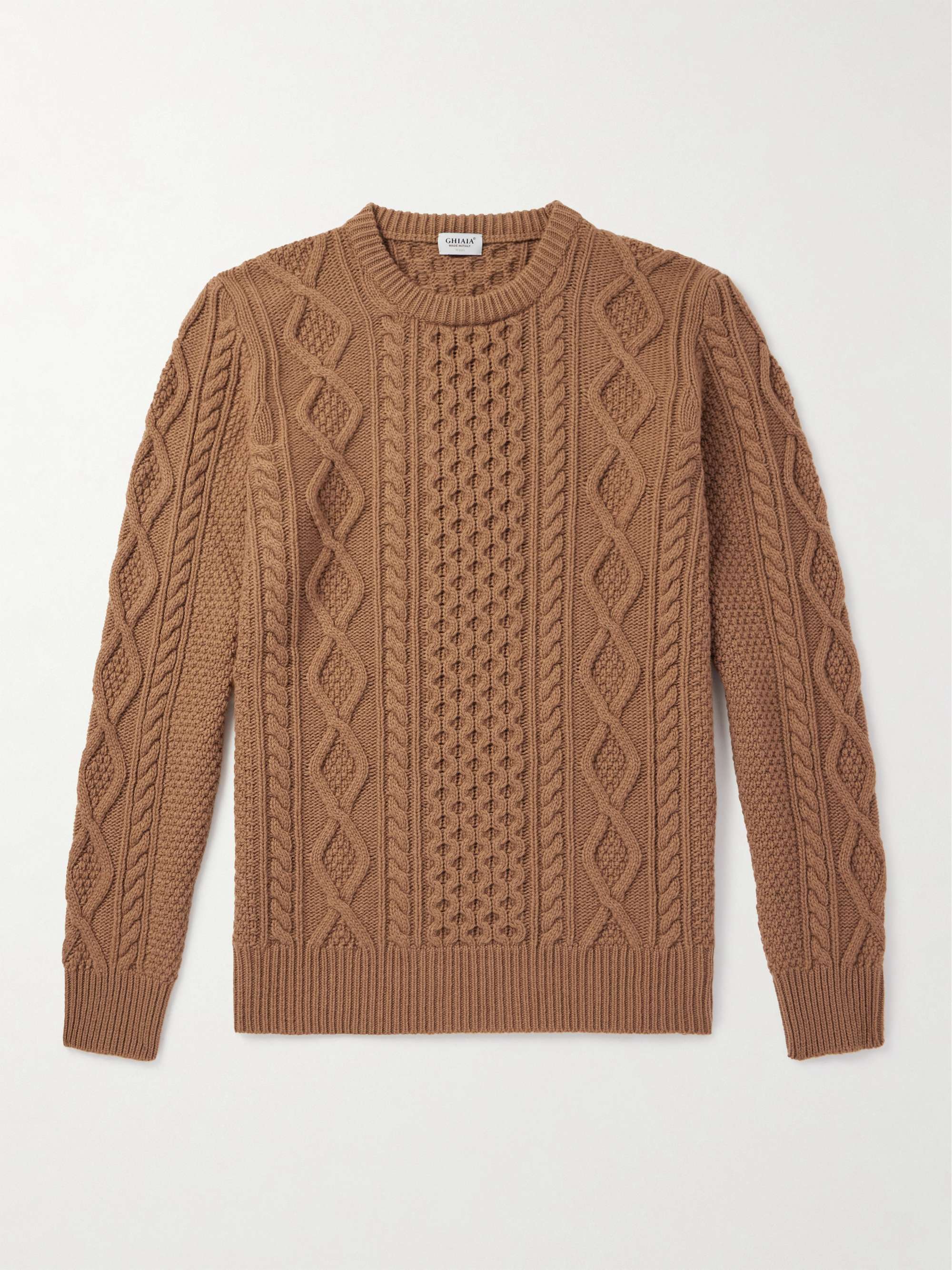 Pescatore Cable-Knit Virgin Wool Sweater view