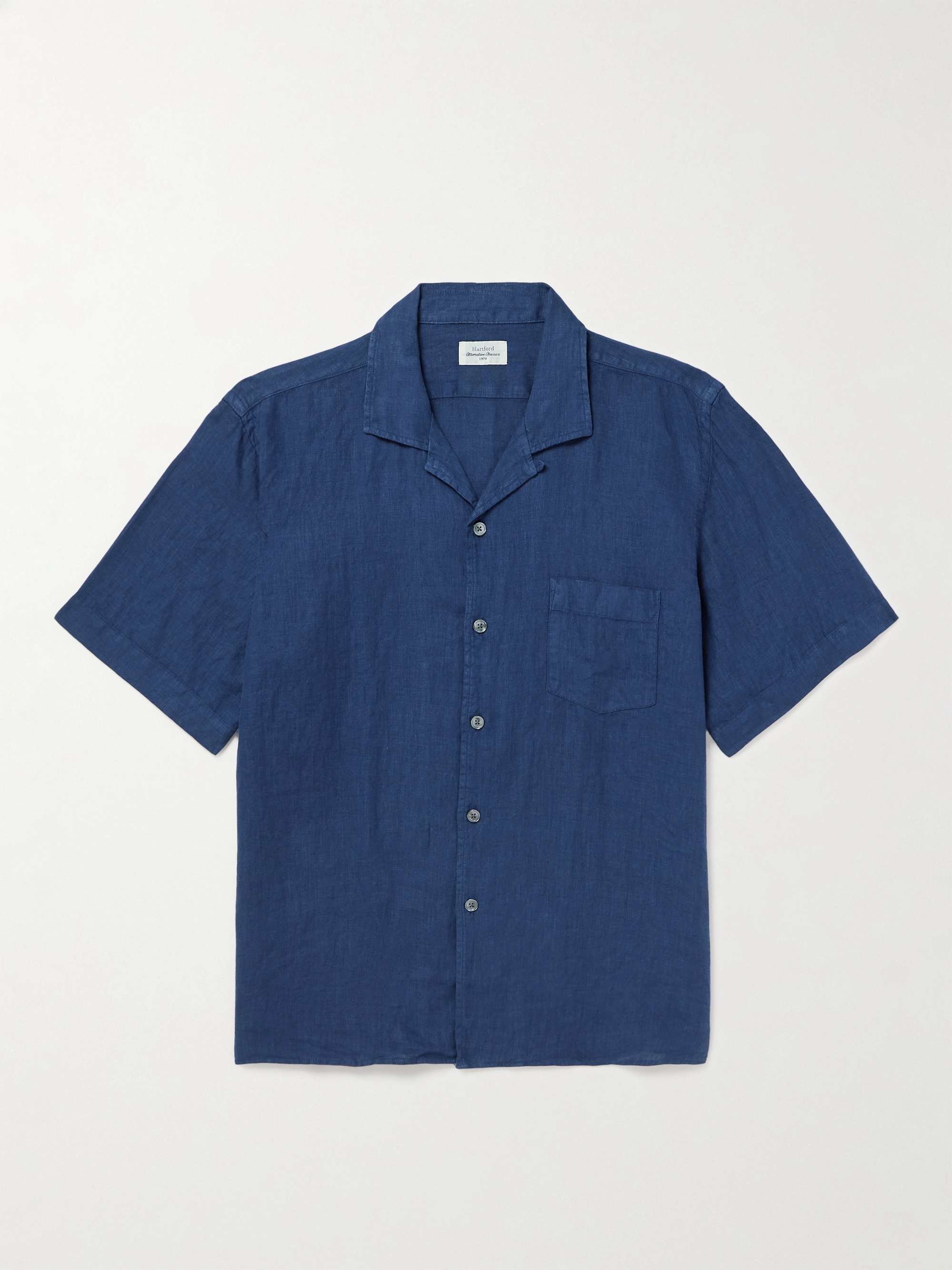 Palm Camp-Collar Linen Shirt view