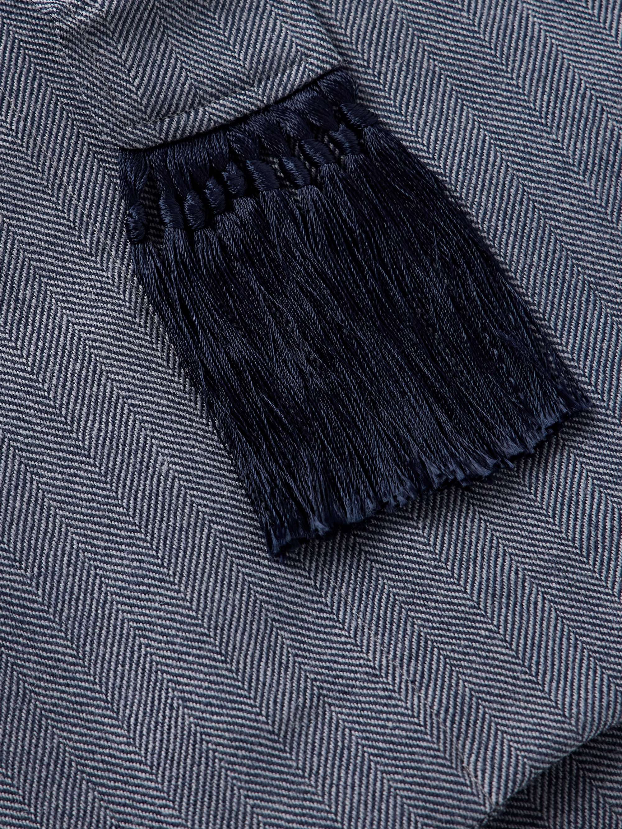 Lincoln 11 Belted Herringbone Wool Robe view
