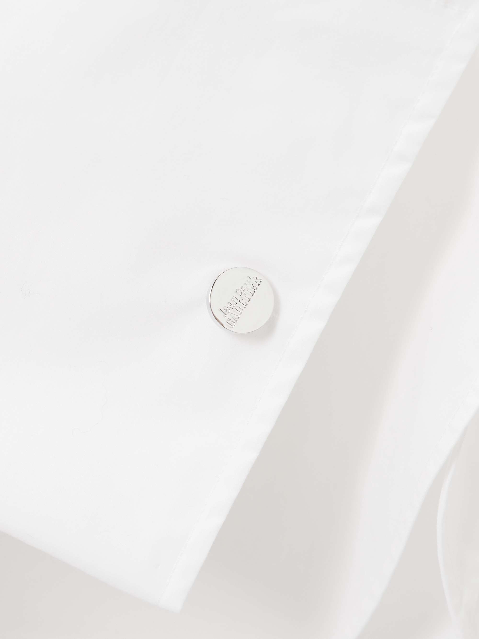 Printed cotton-blend poplin shirt view