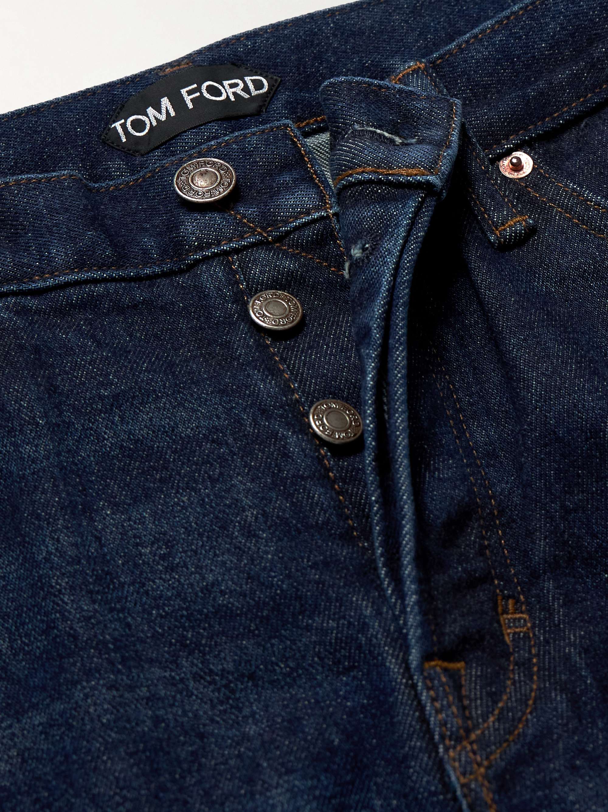 Slim-Fit Straight-Leg Selvedge Jeans view