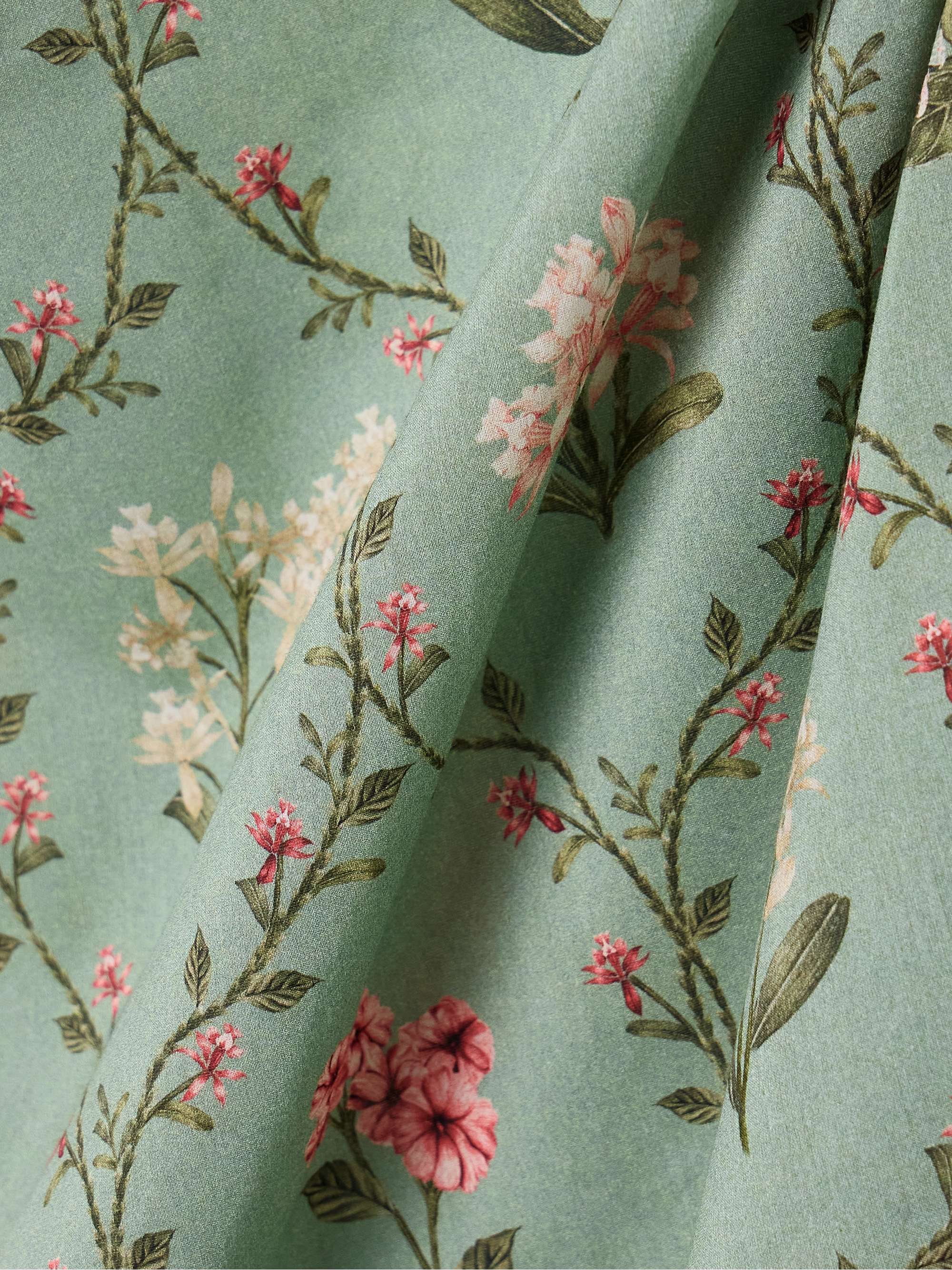 Lavanda Orquidea floral-print cotton and silk-blend voile pareo view