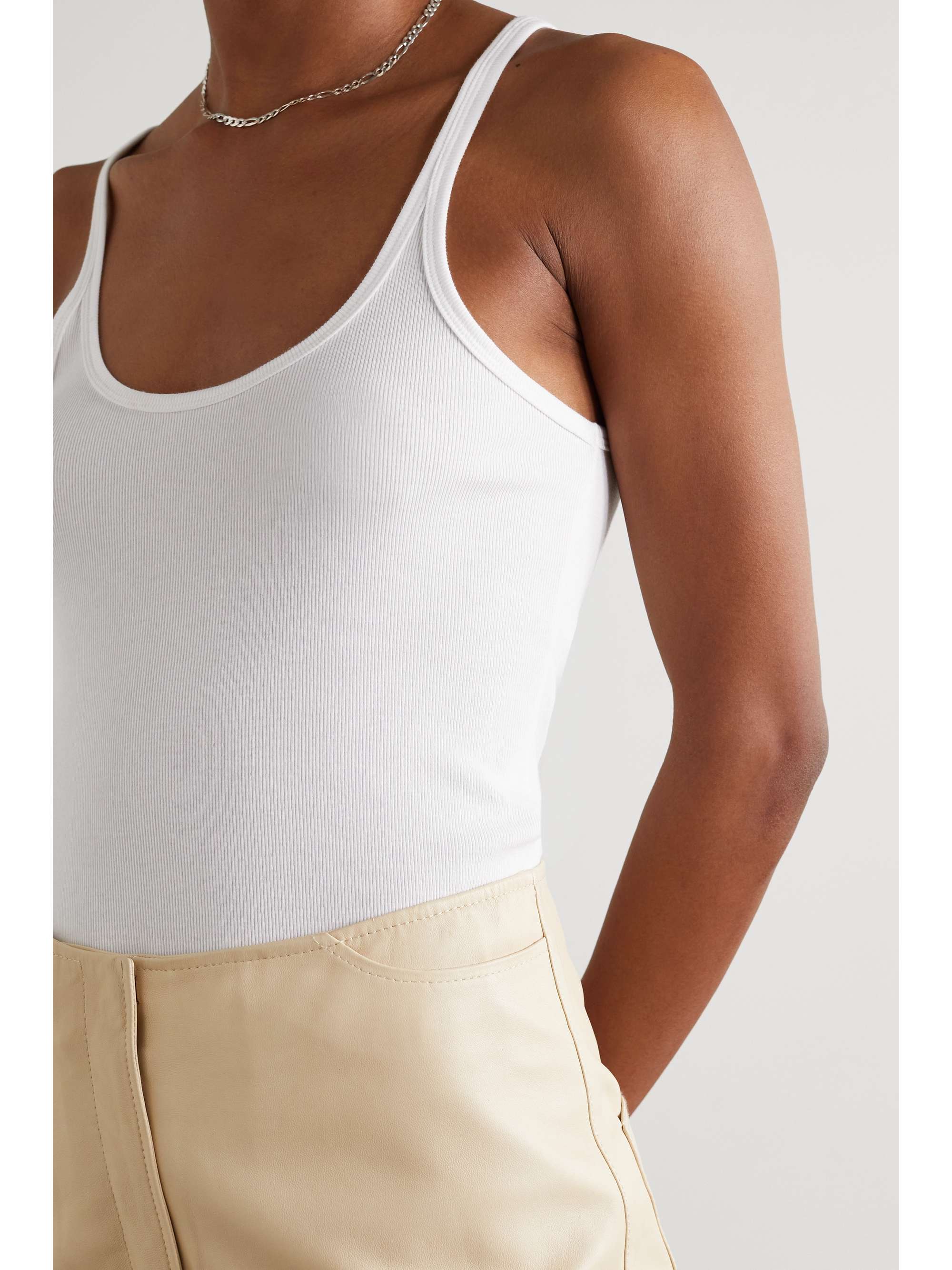 + NET SUSTAIN ribbed stretch organic cotton-jersey tank view